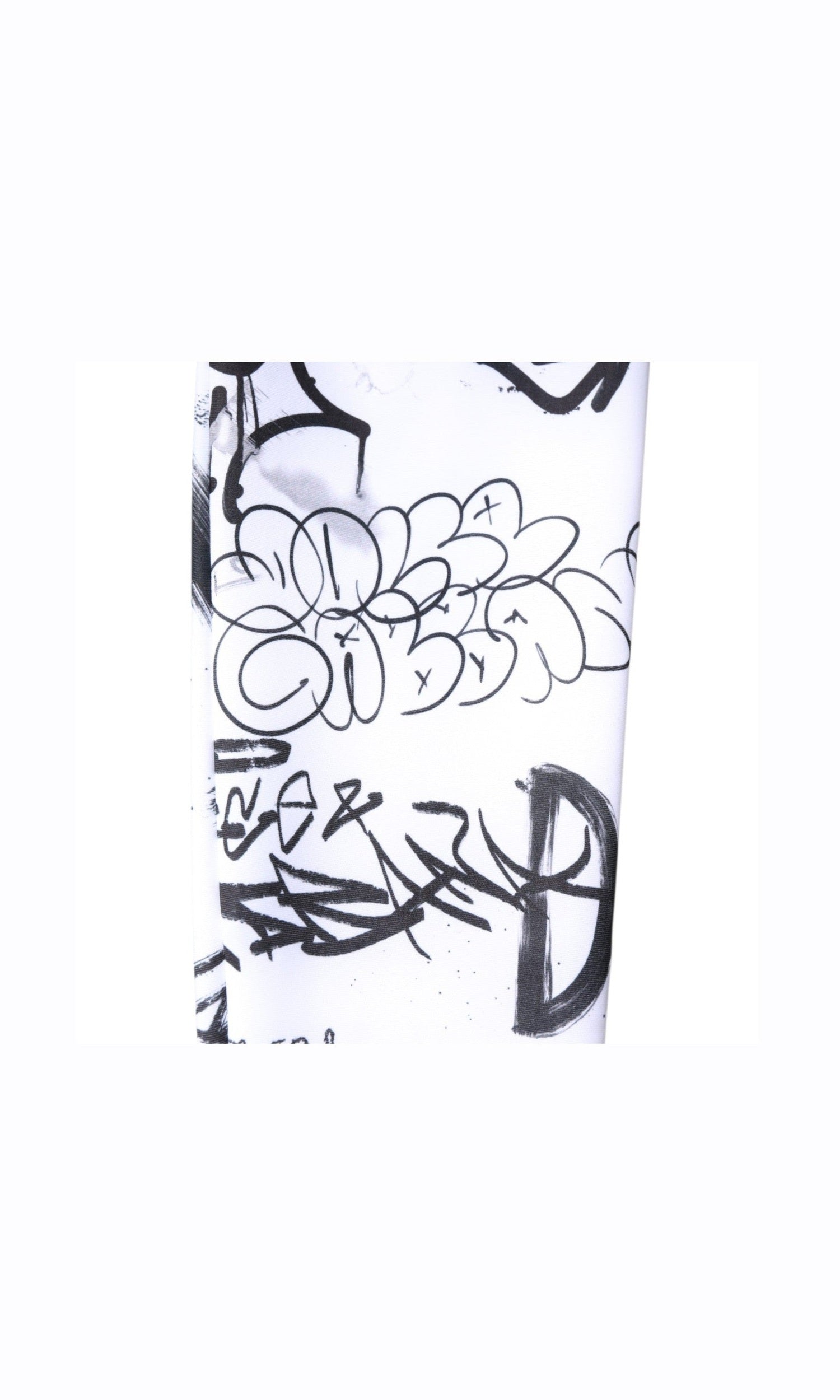 Dolce & Gabbana White Cotton Graffiti Over Calf Stockings Socks Glam Steals