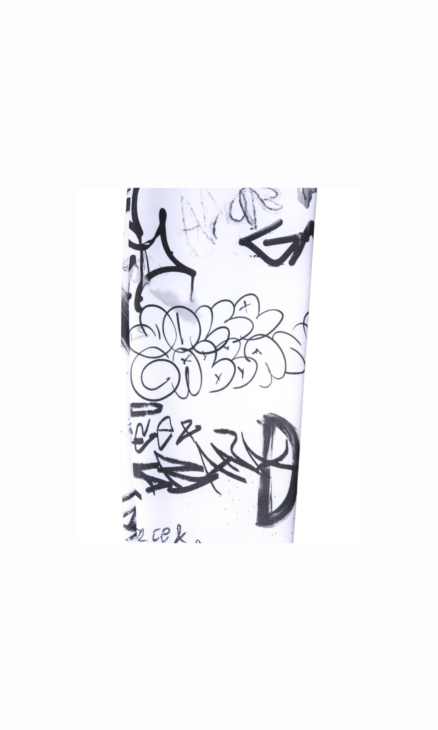 Dolce & Gabbana White Cotton Graffiti Over Calf Stockings Socks Glam Steals