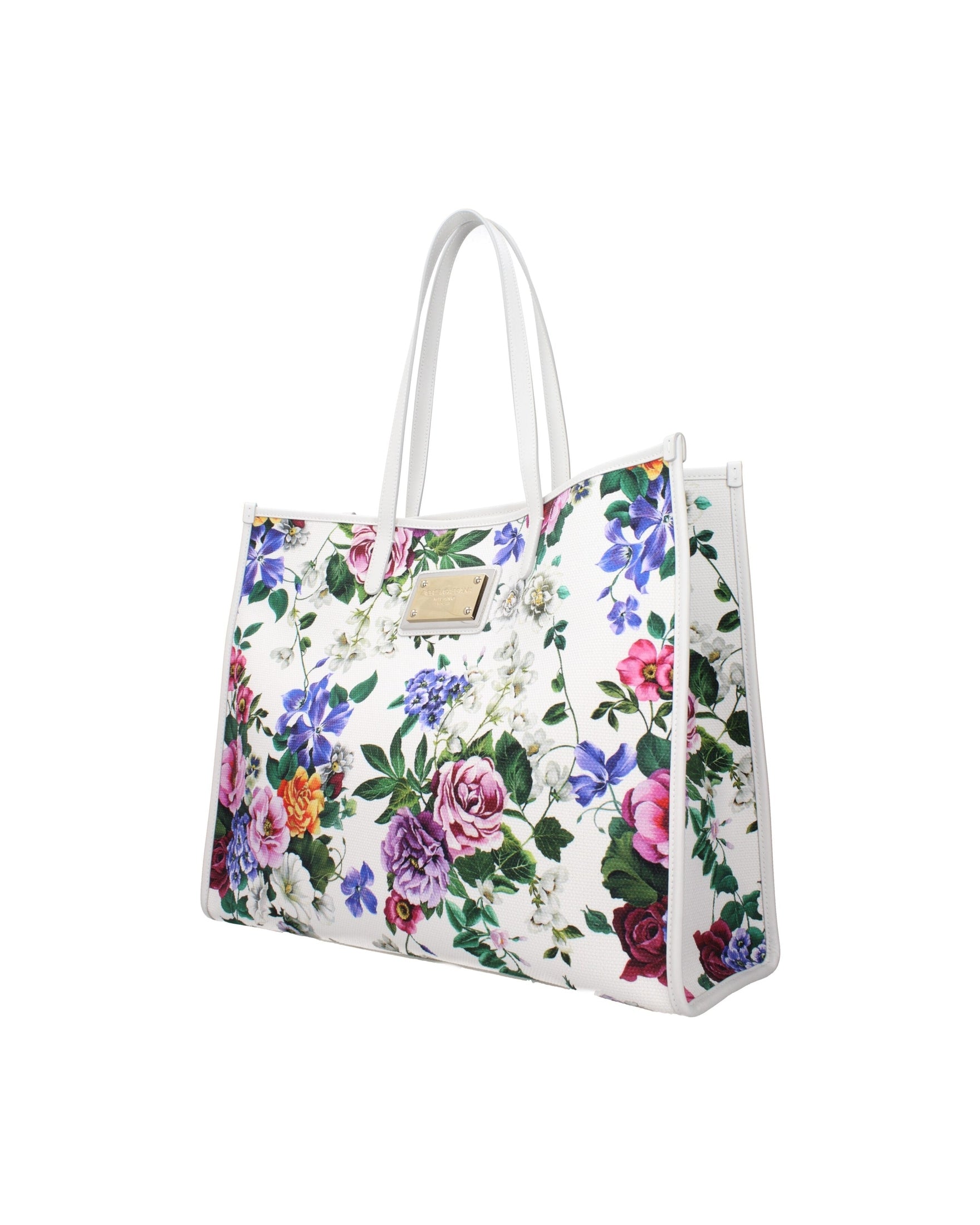 Dolce & Gabbana White Fabric Shoulder Bag Glam Steals