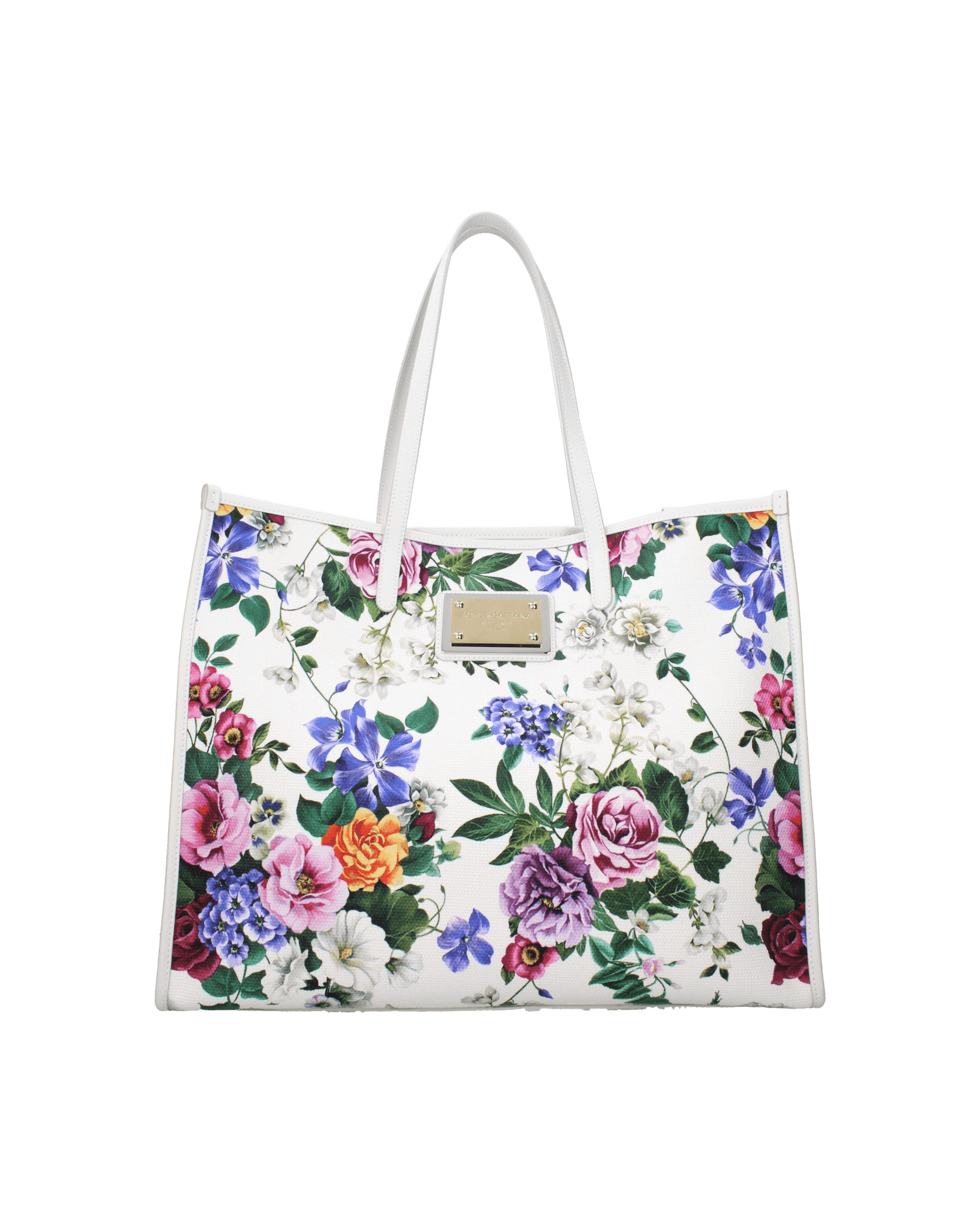Dolce & Gabbana White Fabric Shoulder Bag Glam Steals