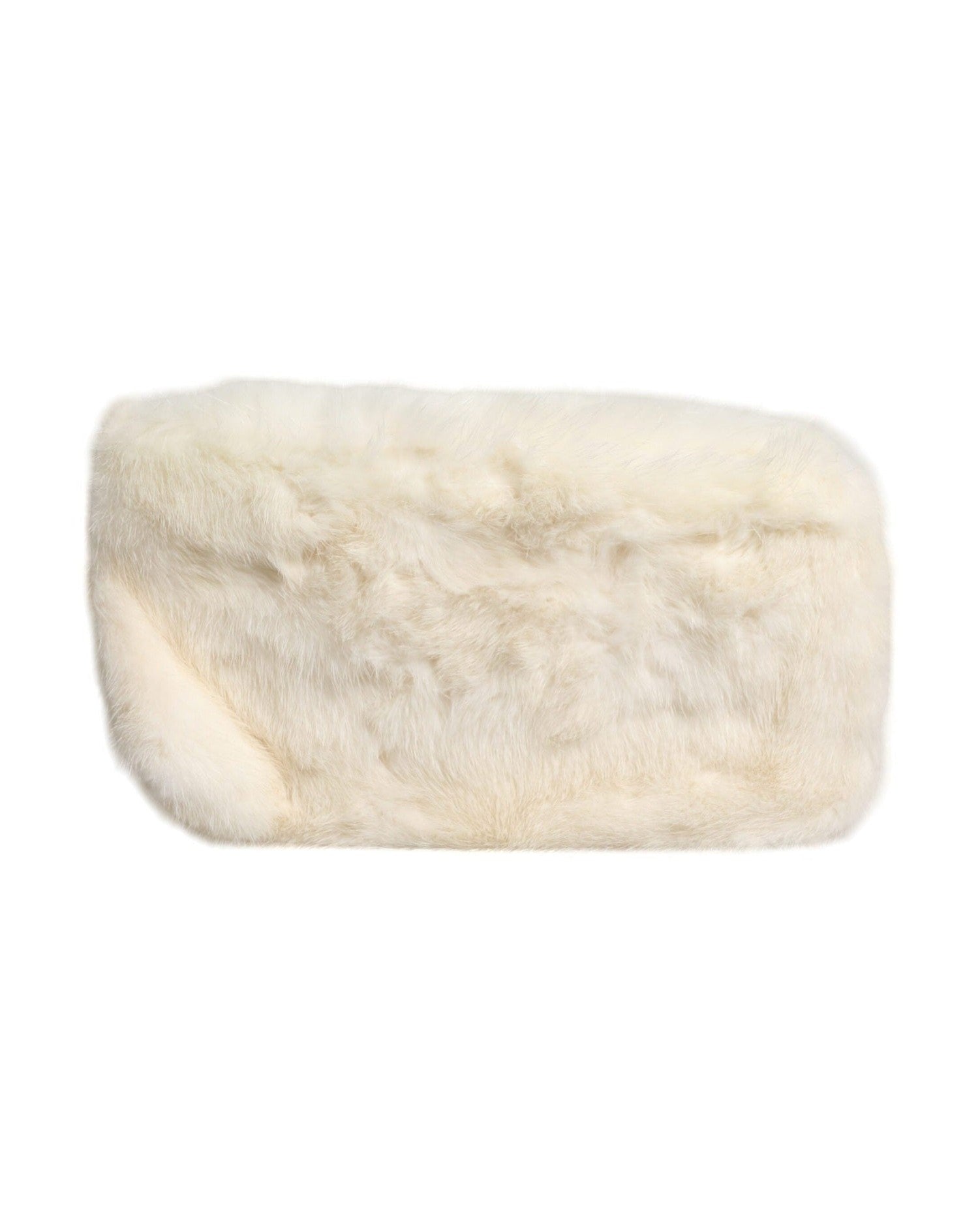 Dolce & Gabbana Fur Handbag Clutch Purse Pouch White Bag Glam Steals