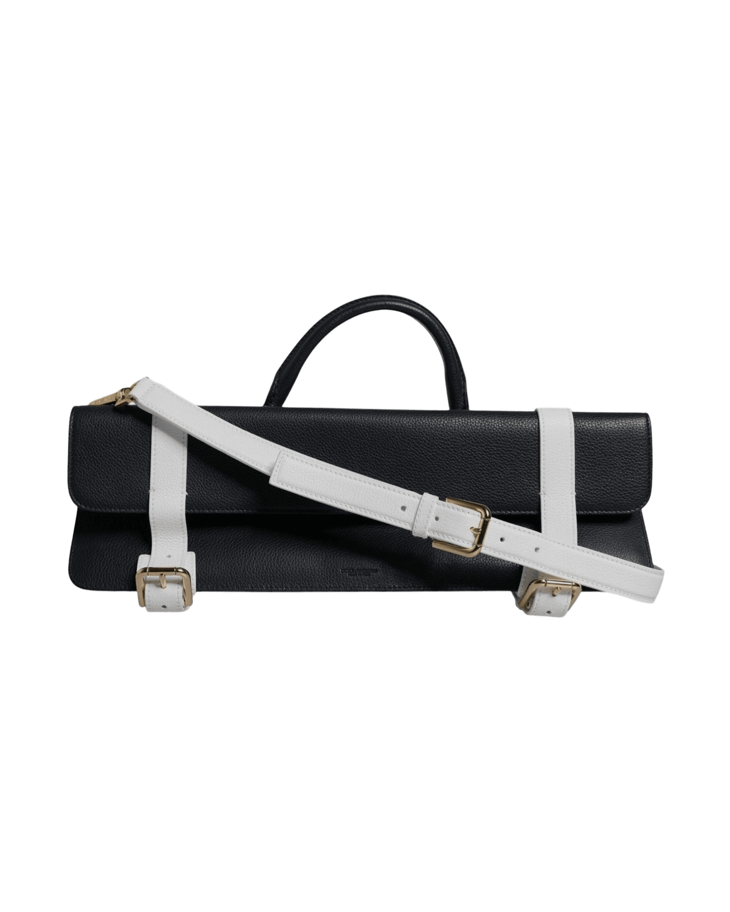 Dolce & Gabbana White Leather Blue Calfskin Crossbody Shoulder Bag Glam Steals