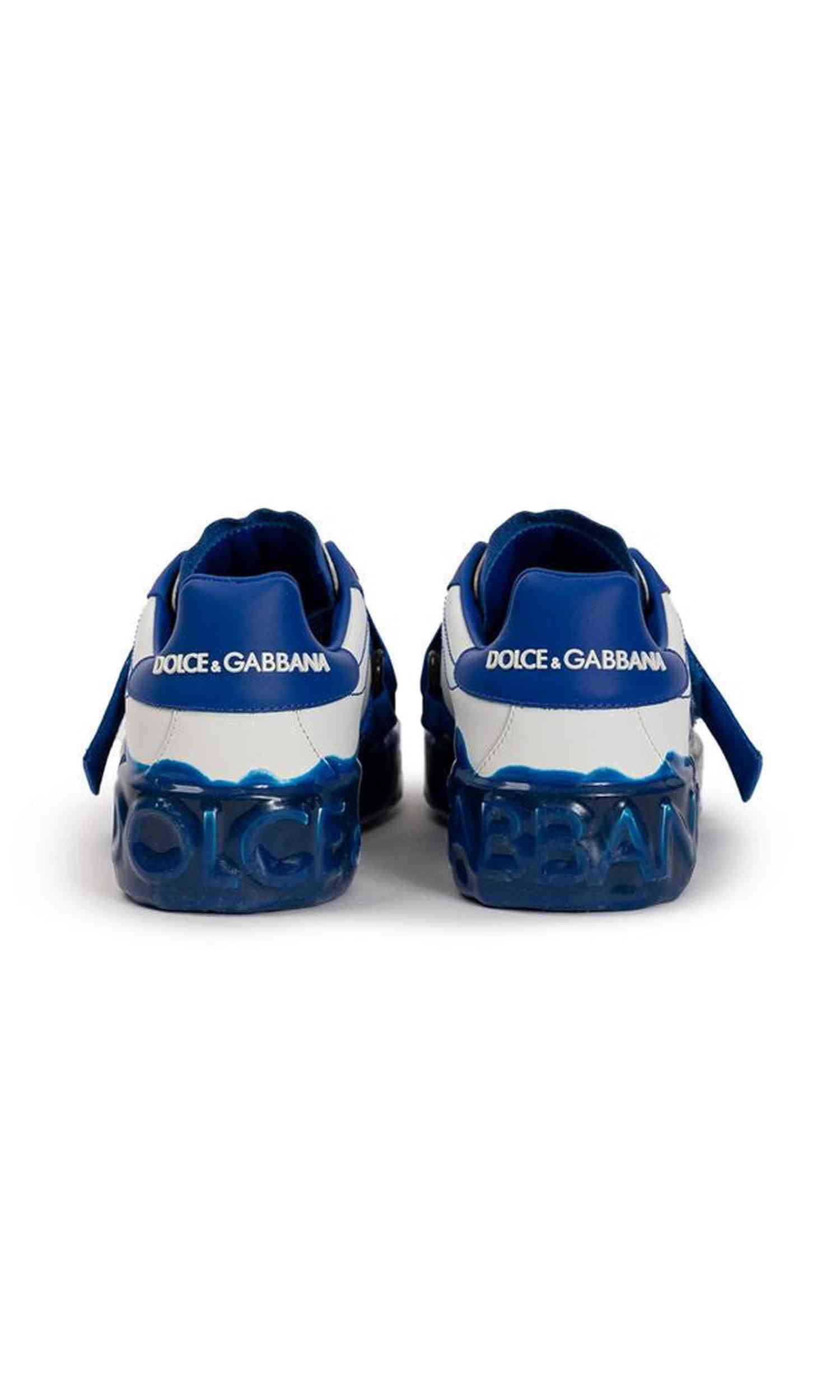 Dolce & Gabbana White Leather Low Top Glam Steals