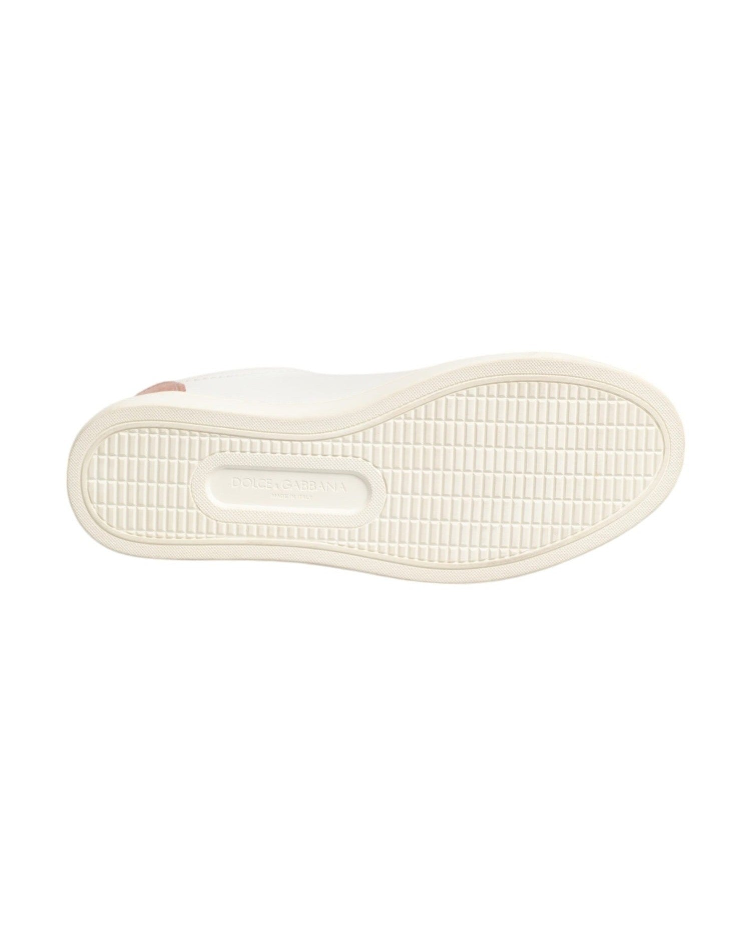 Dolce & Gabbana White Leather Low Top Sneakers Shoes Sneakers