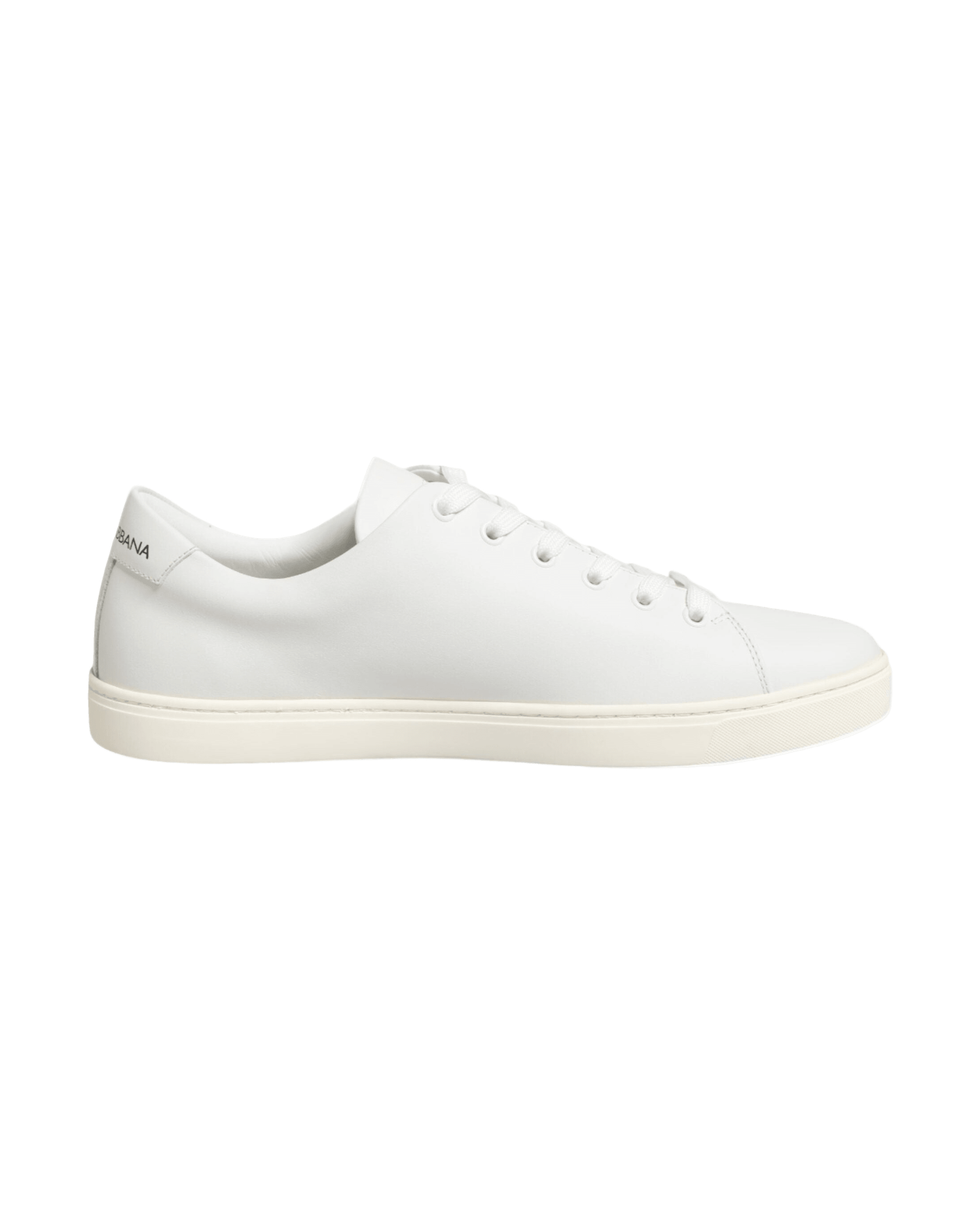 Dolce & Gabbana White Leather Sacre Heart Patch Sneakers Shoes Glam Steals