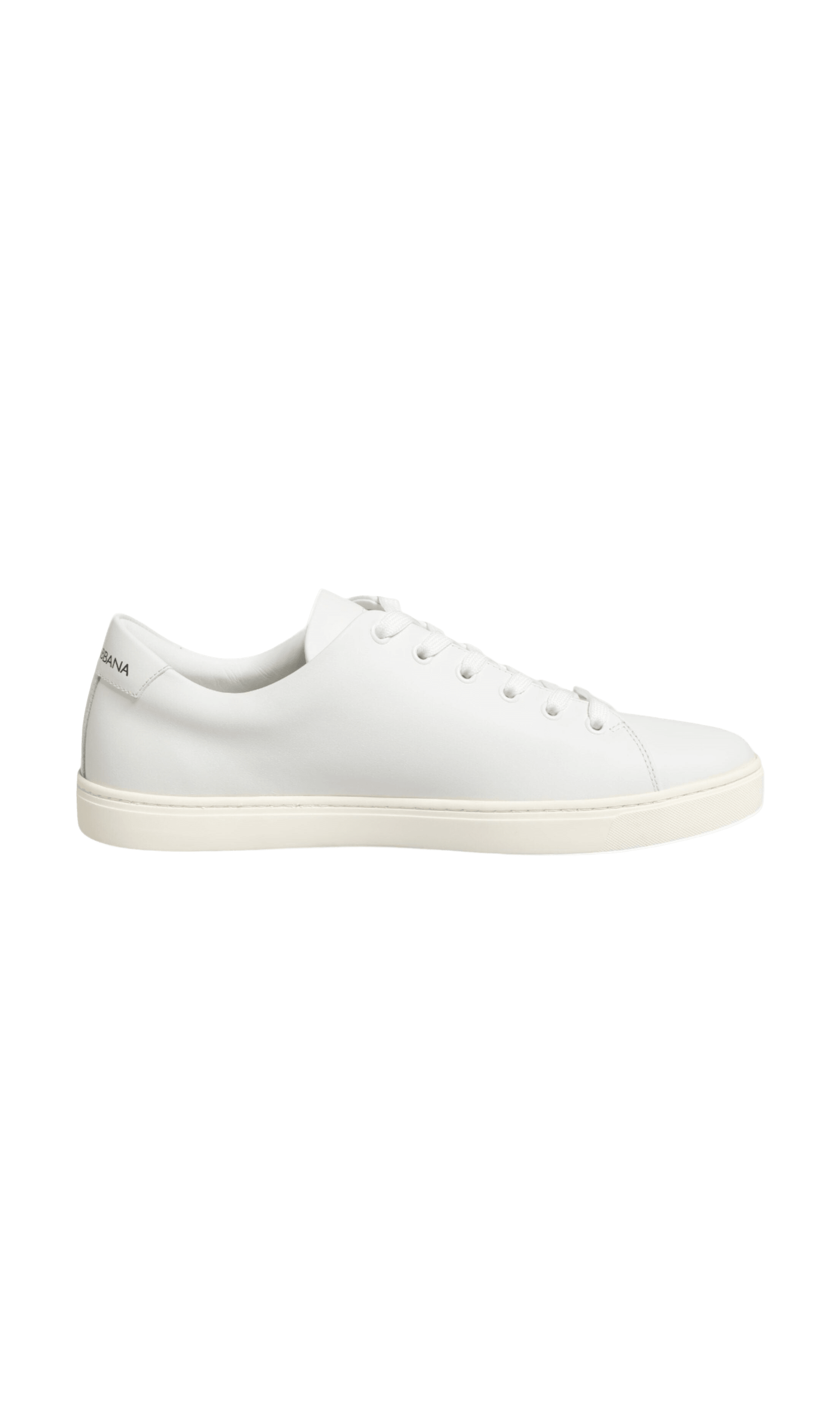 Dolce & Gabbana White Leather Sacre Heart Patch Sneakers Shoes Glam Steals