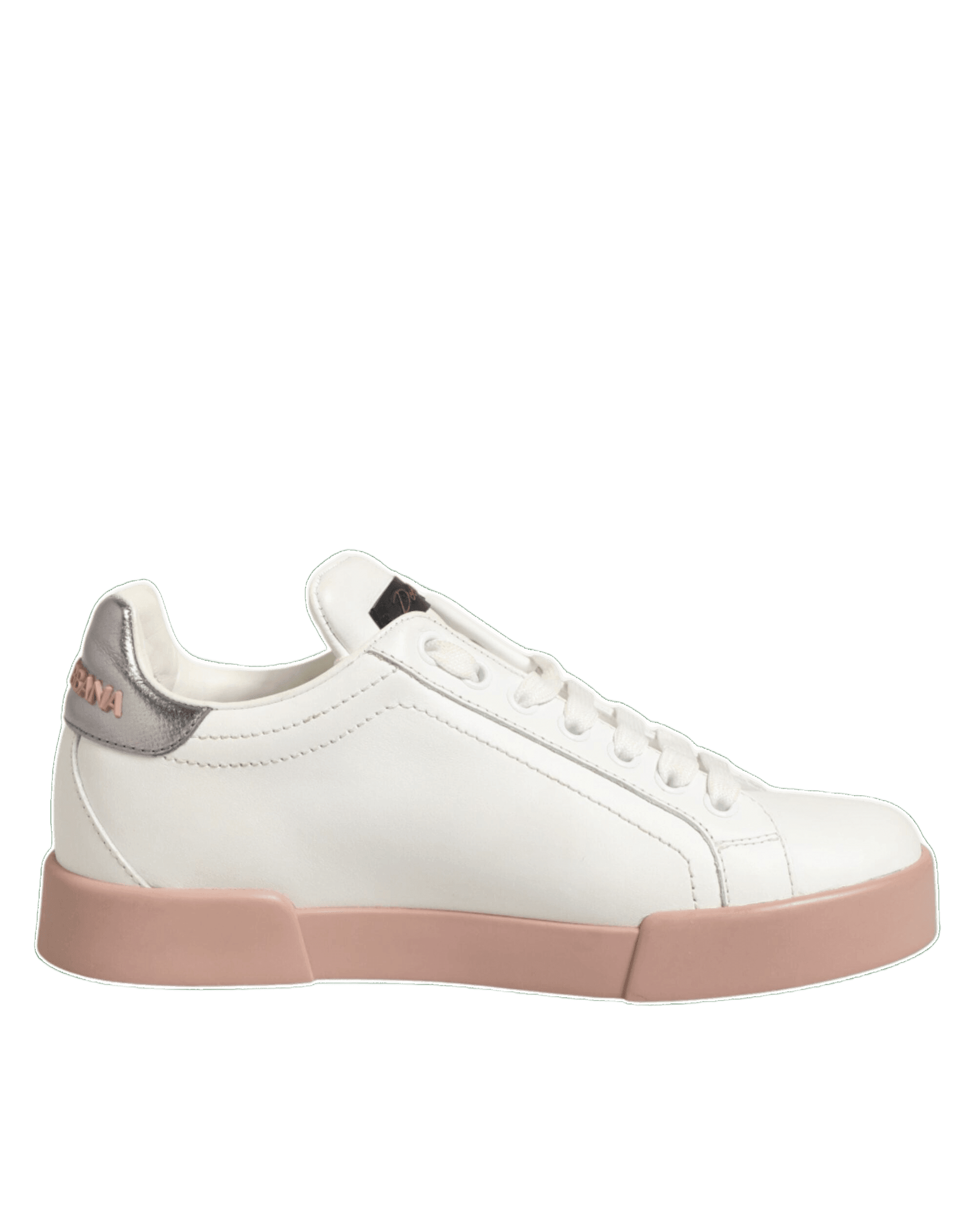 Dolce & Gabbana White Leather Sacred Heart Sneakers Shoes Glam Steals