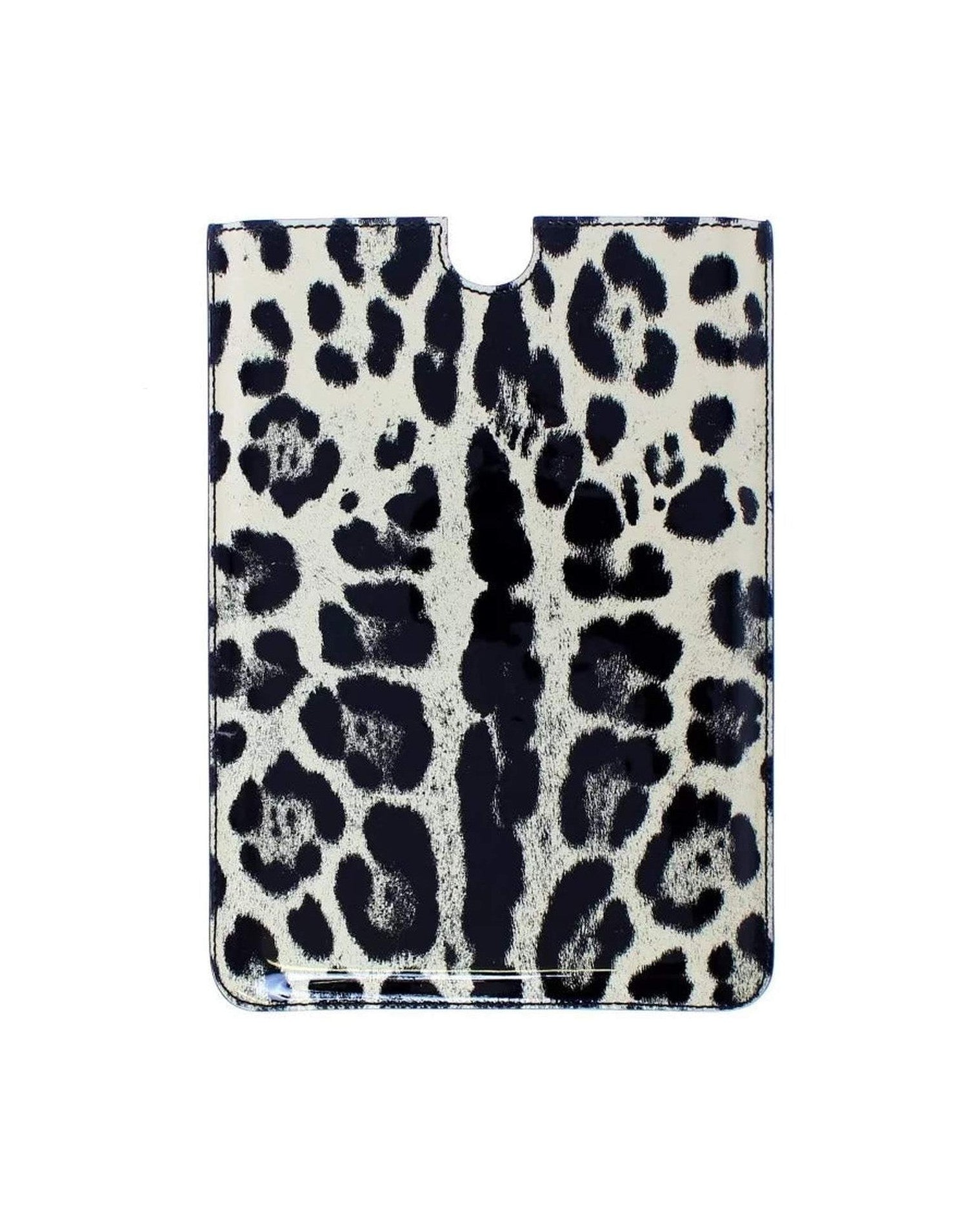 Dolce & Gabbana Leopard Pattern Leather Ebook Cover Tablet White Case Glam Steals