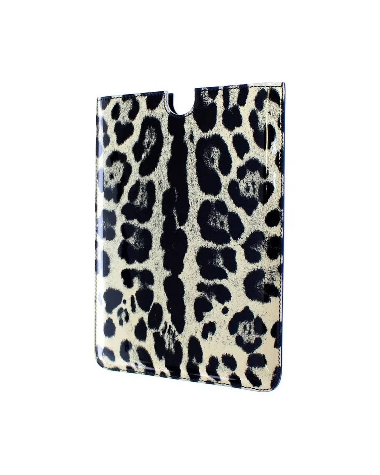 Dolce & Gabbana Leopard Pattern Leather Ebook Cover Tablet White Case Glam Steals