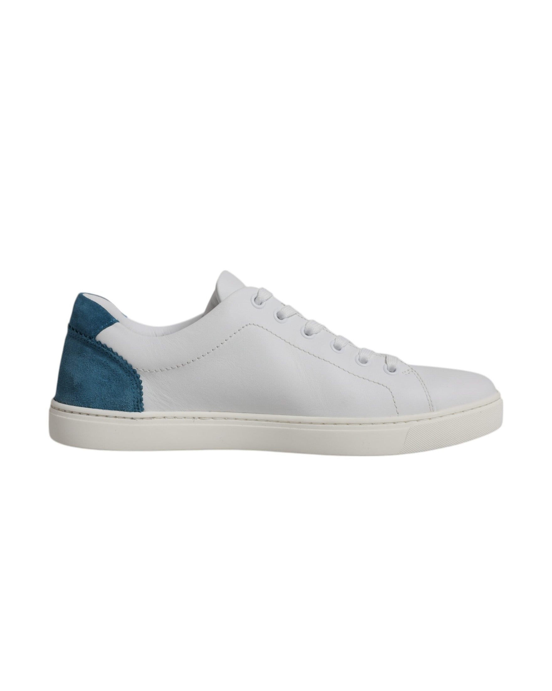 Dolce & Gabbana White London Calf Leather Sneakers Shoes Glam Steals