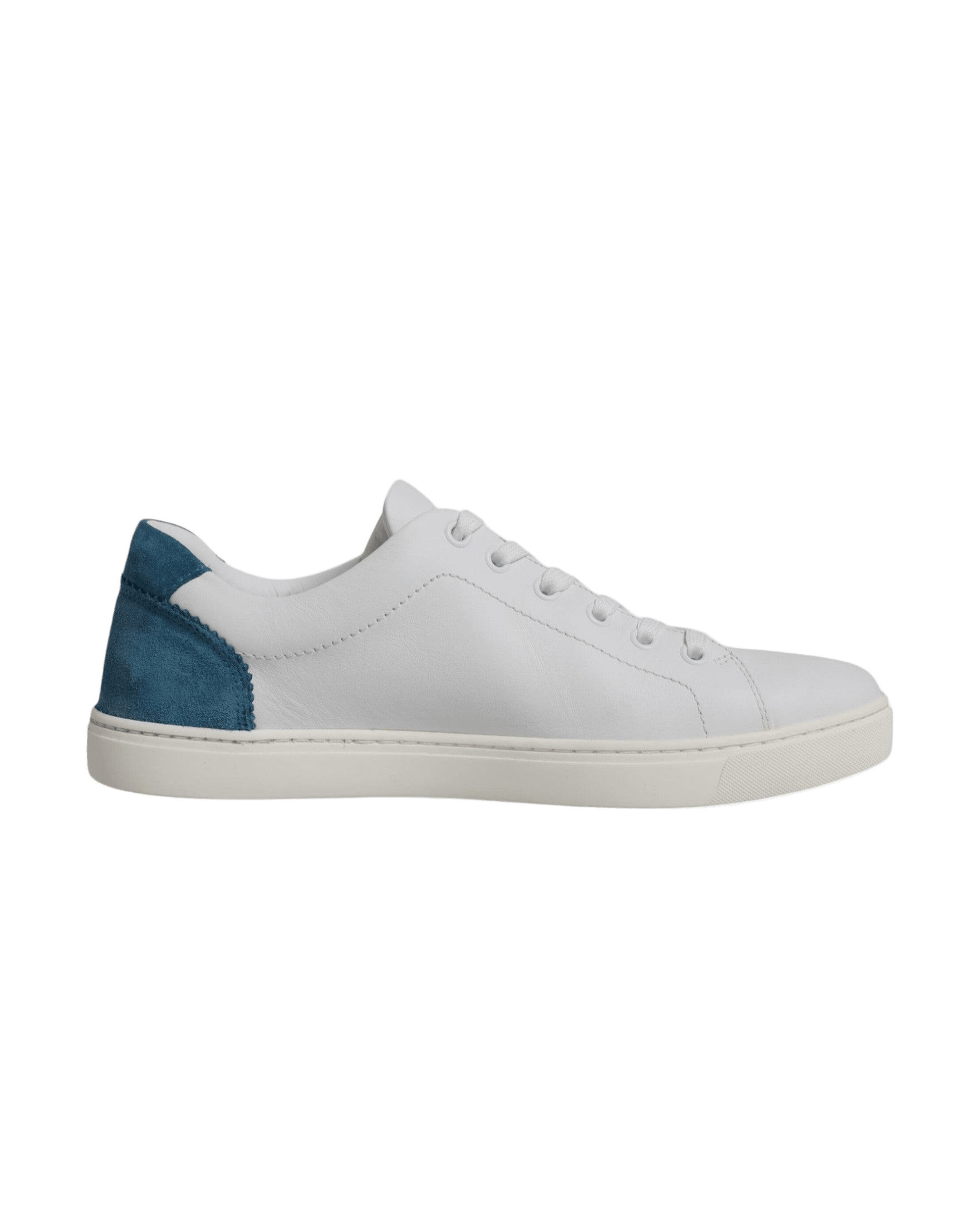 Dolce & Gabbana White London Calf Leather Sneakers Shoes Glam Steals