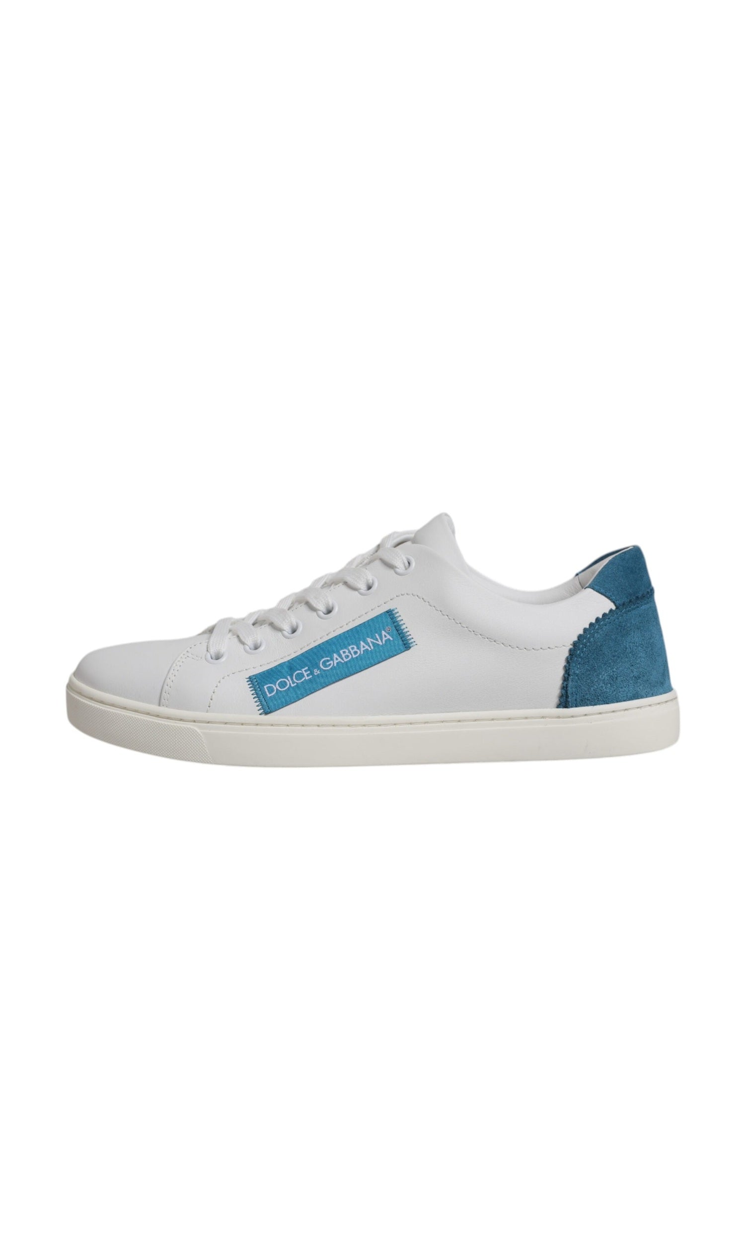 Dolce & Gabbana White London Calf Leather Sneakers Shoes Glam Steals