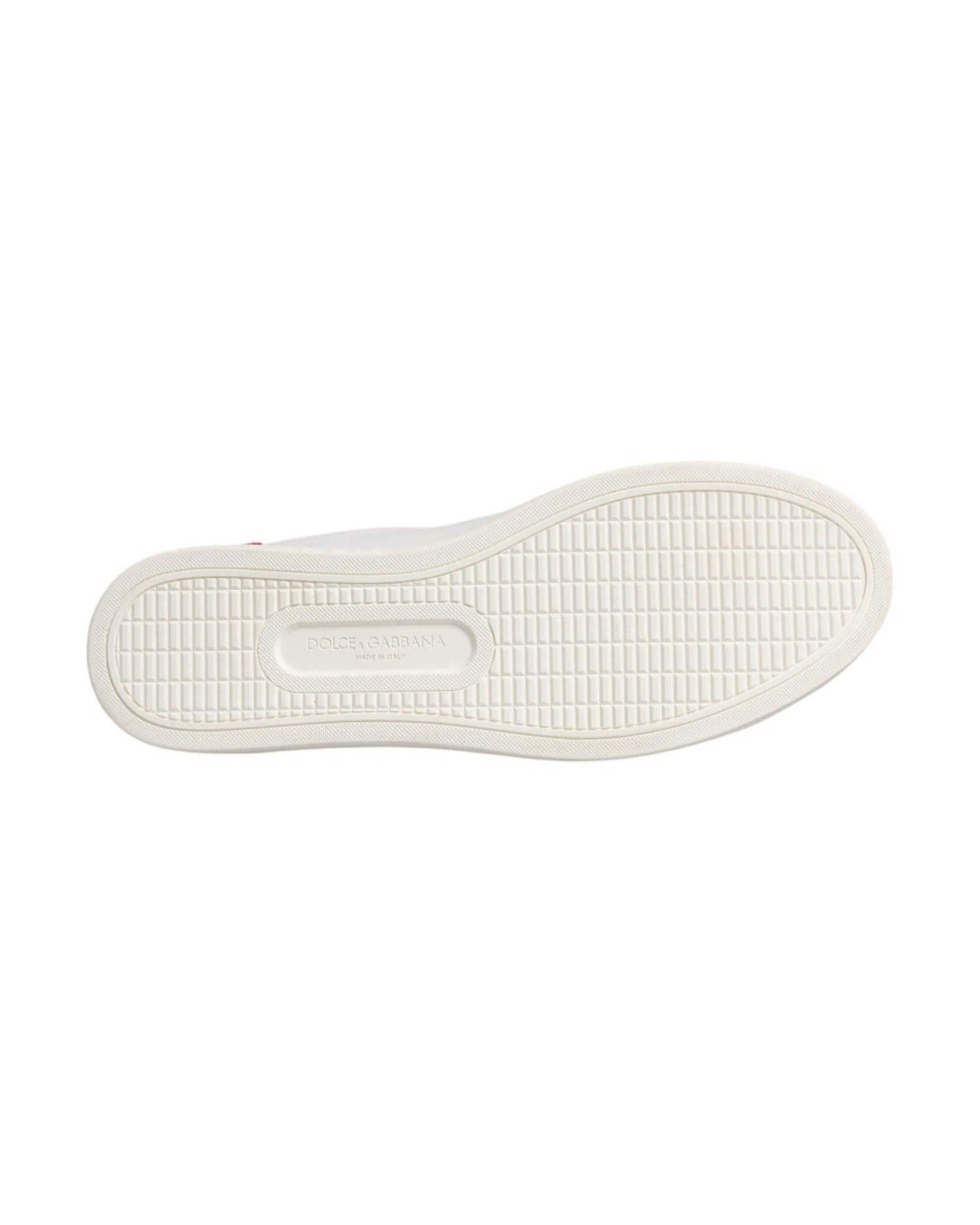 Dolce & Gabbana White London Calf Leather Sneakers Shoes Glam Steals