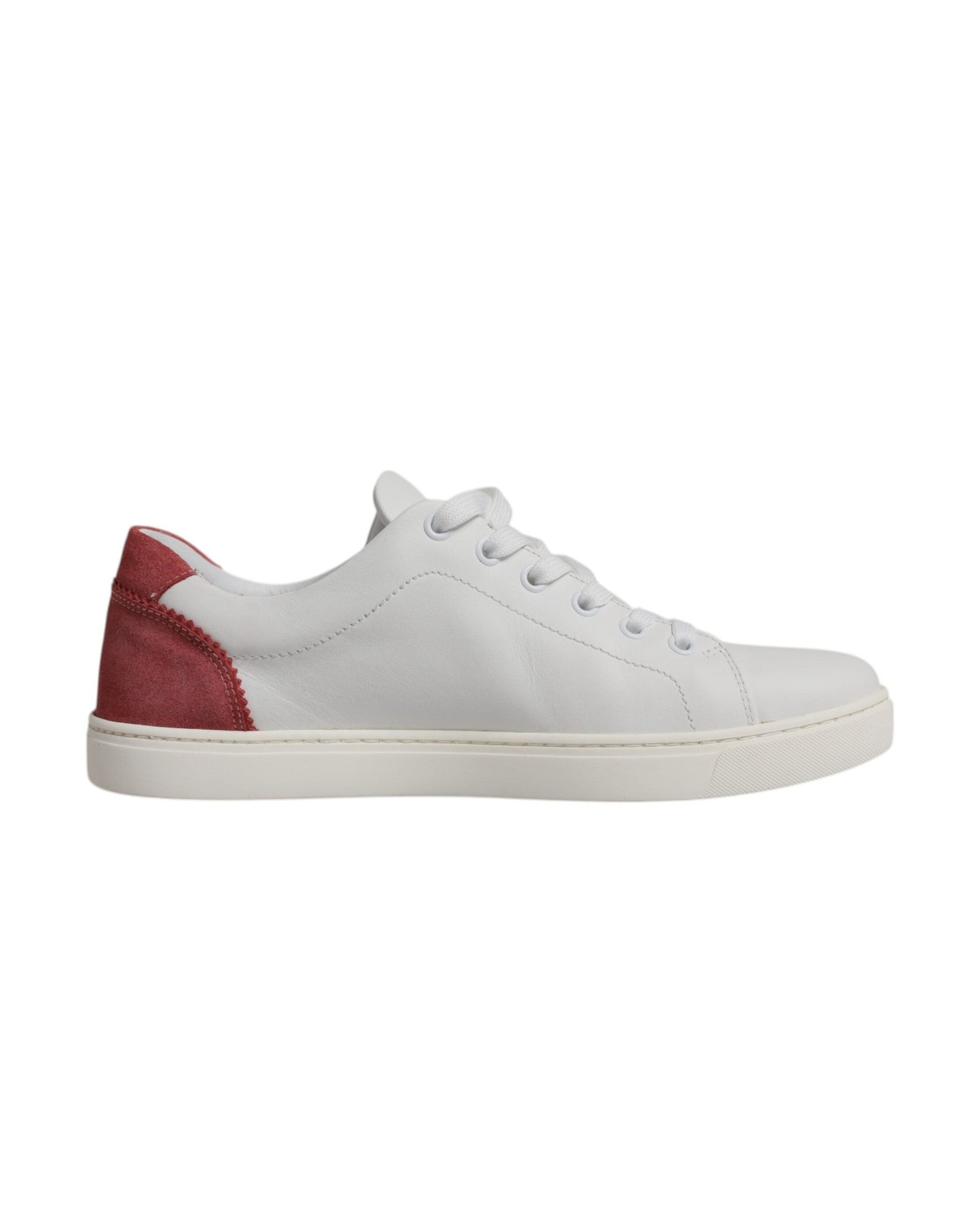 Dolce & Gabbana White London Calf Leather Sneakers Shoes Glam Steals