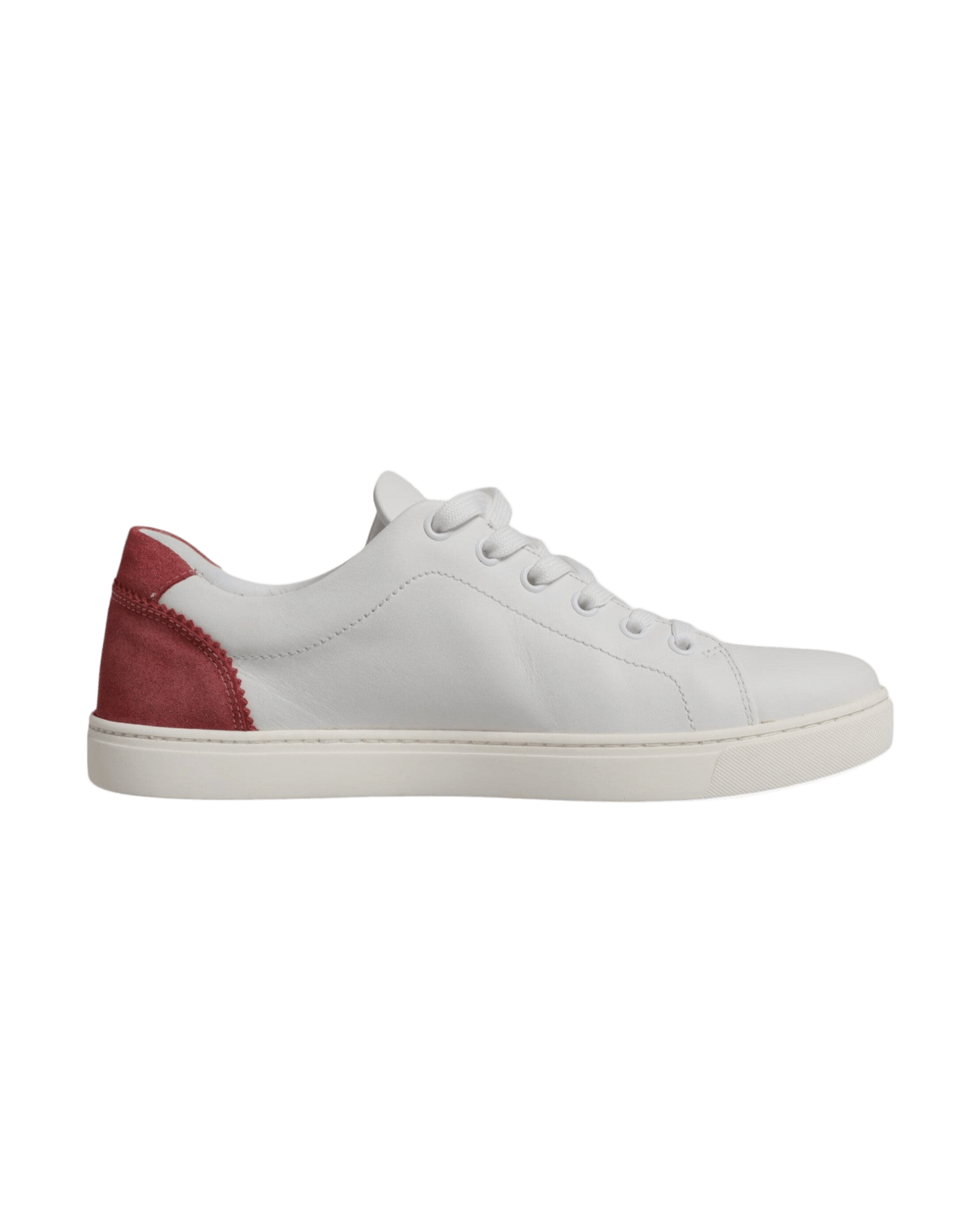 Dolce & Gabbana White London Calf Leather Sneakers Shoes Glam Steals