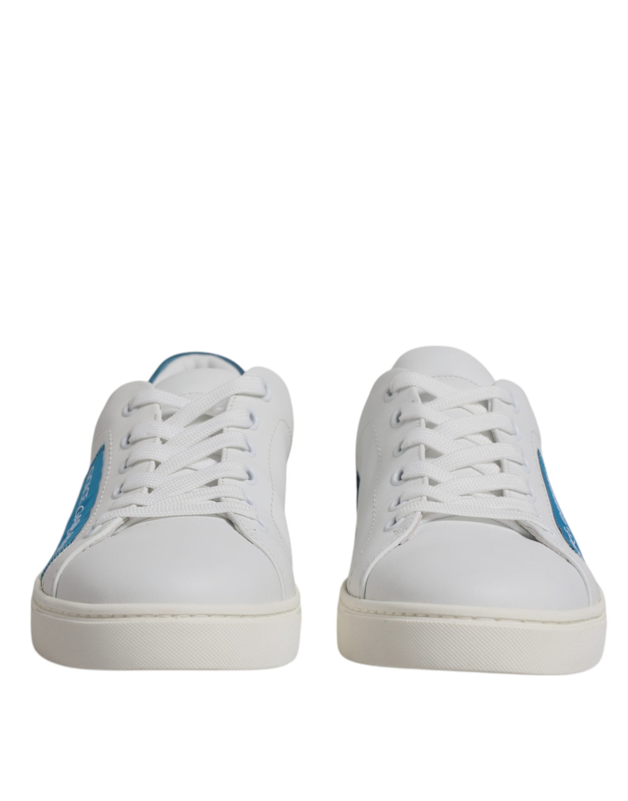 Dolce & Gabbana White London Calf Leather Sneakers Shoes Glam Steals