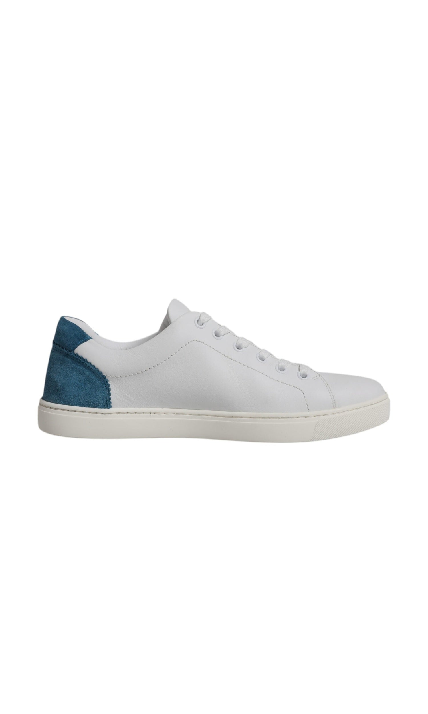 Dolce & Gabbana White London Calf Leather Sneakers Shoes Glam Steals