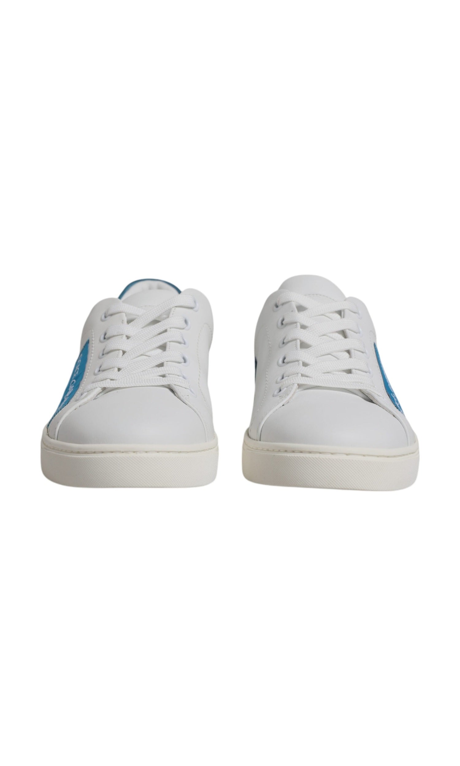 Dolce & Gabbana White London Calf Leather Sneakers Shoes Glam Steals