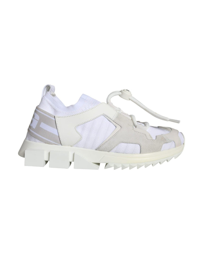 Dolce & Gabbana White Mesh Sorrento Trekking Sneakers Shoes Sneakers