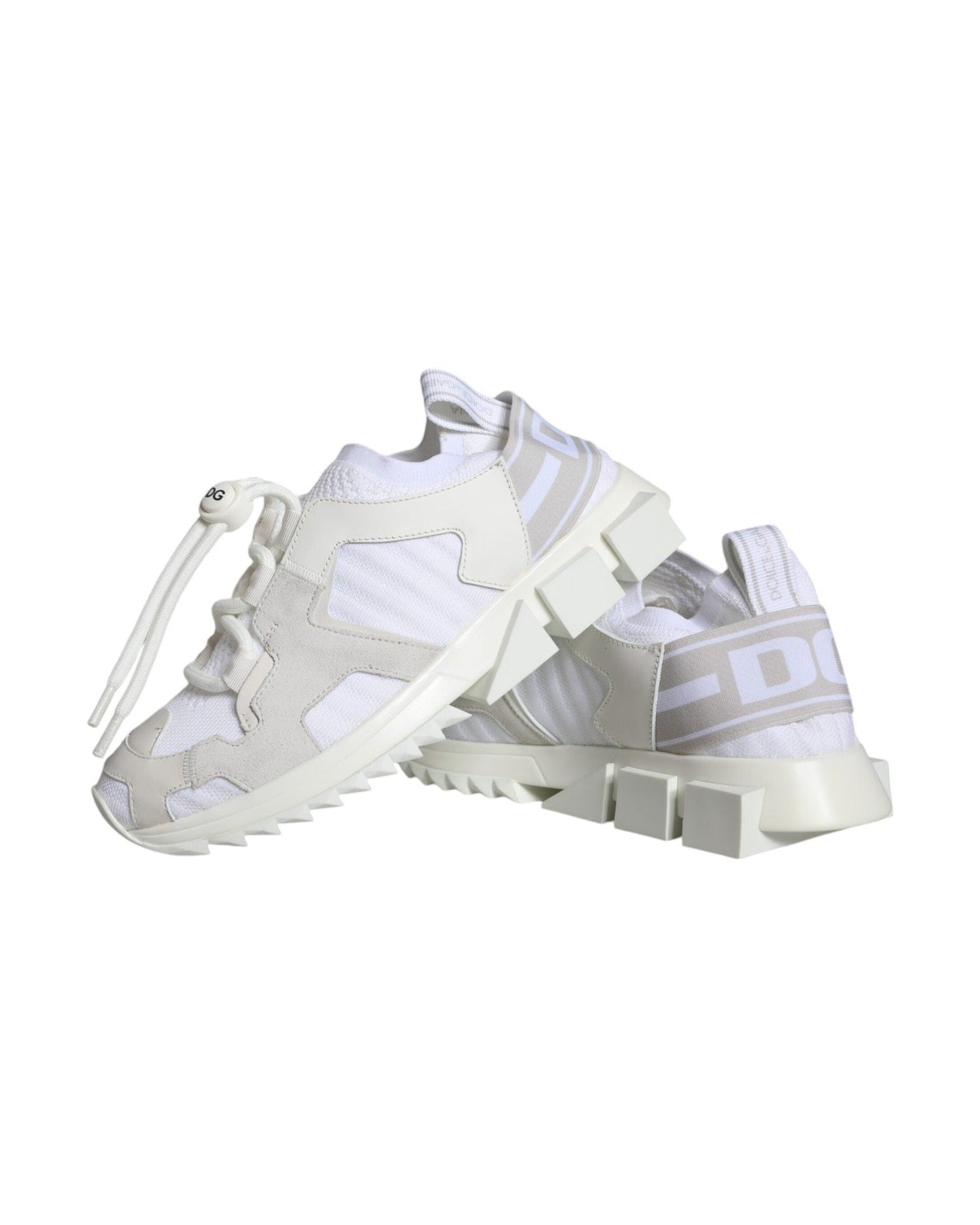 Dolce & Gabbana White Mesh Sorrento Trekking Sneakers Shoes Sneakers