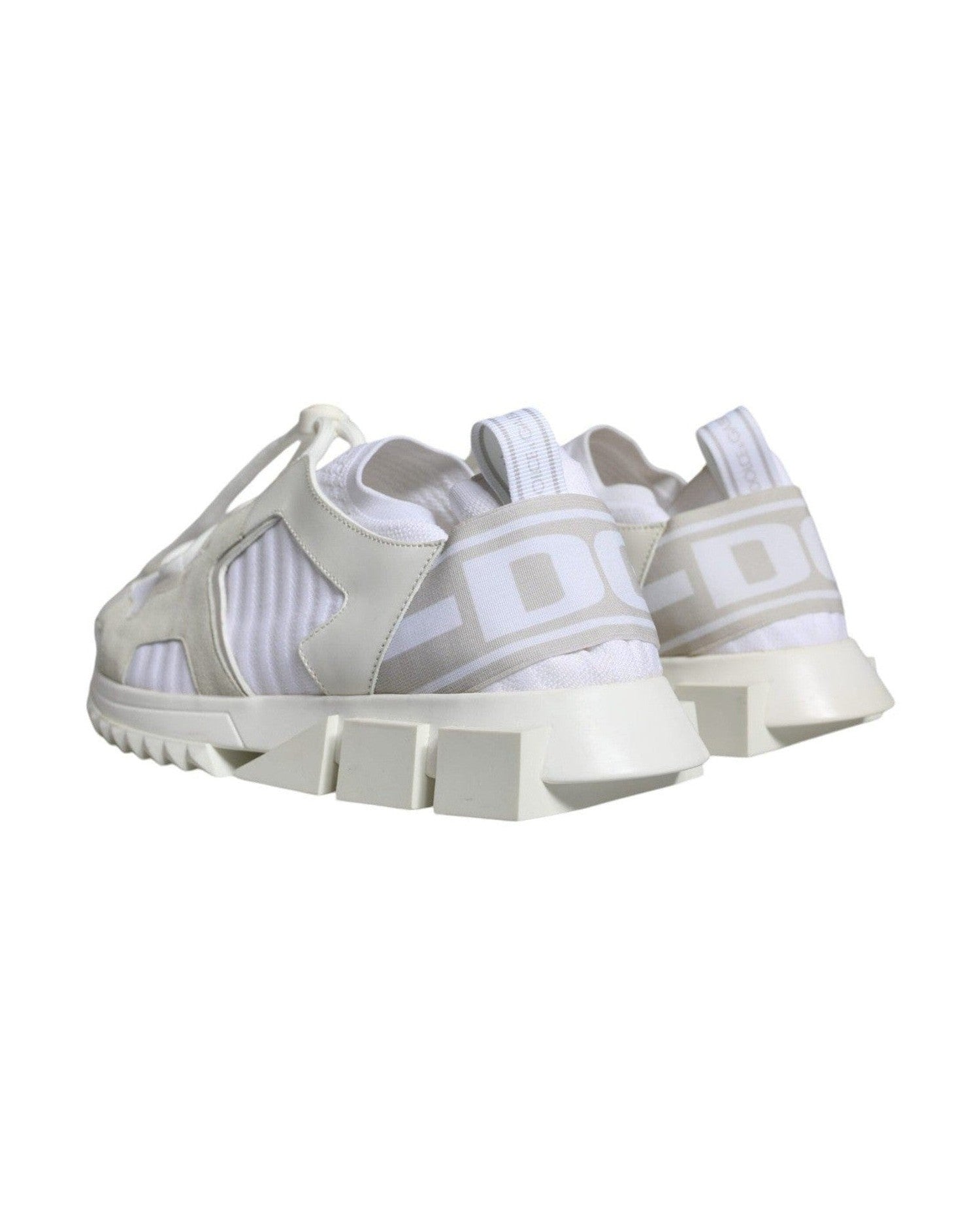 Dolce & Gabbana White Mesh Sorrento Trekking Sneakers Shoes Sneakers