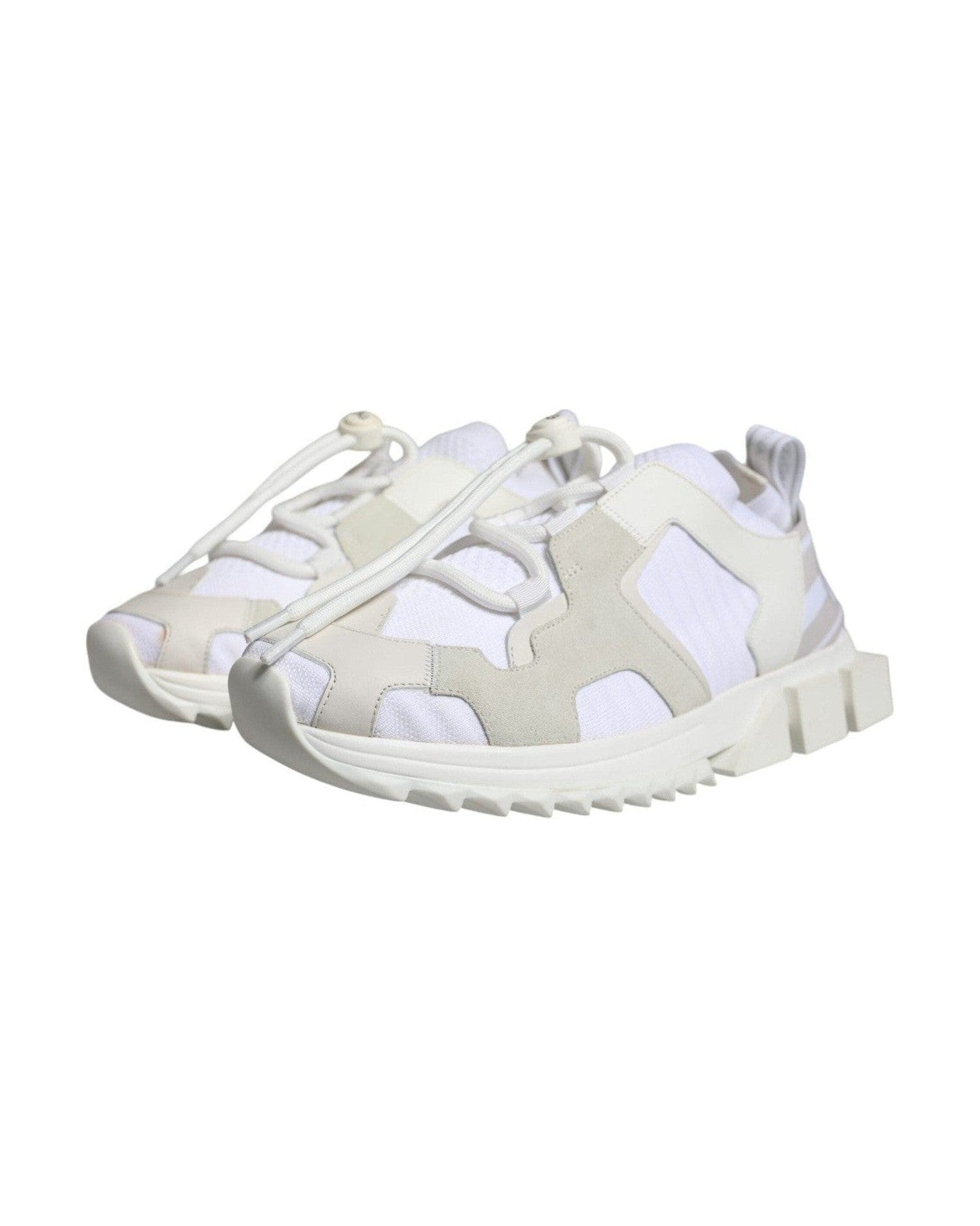 Dolce & Gabbana White Mesh Sorrento Trekking Sneakers Shoes Sneakers