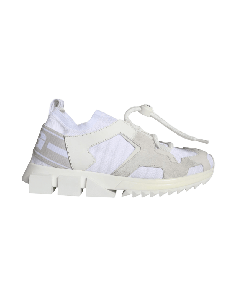 Dolce & Gabbana White Mesh Sorrento Trekking Sneakers Shoes Glam Steals