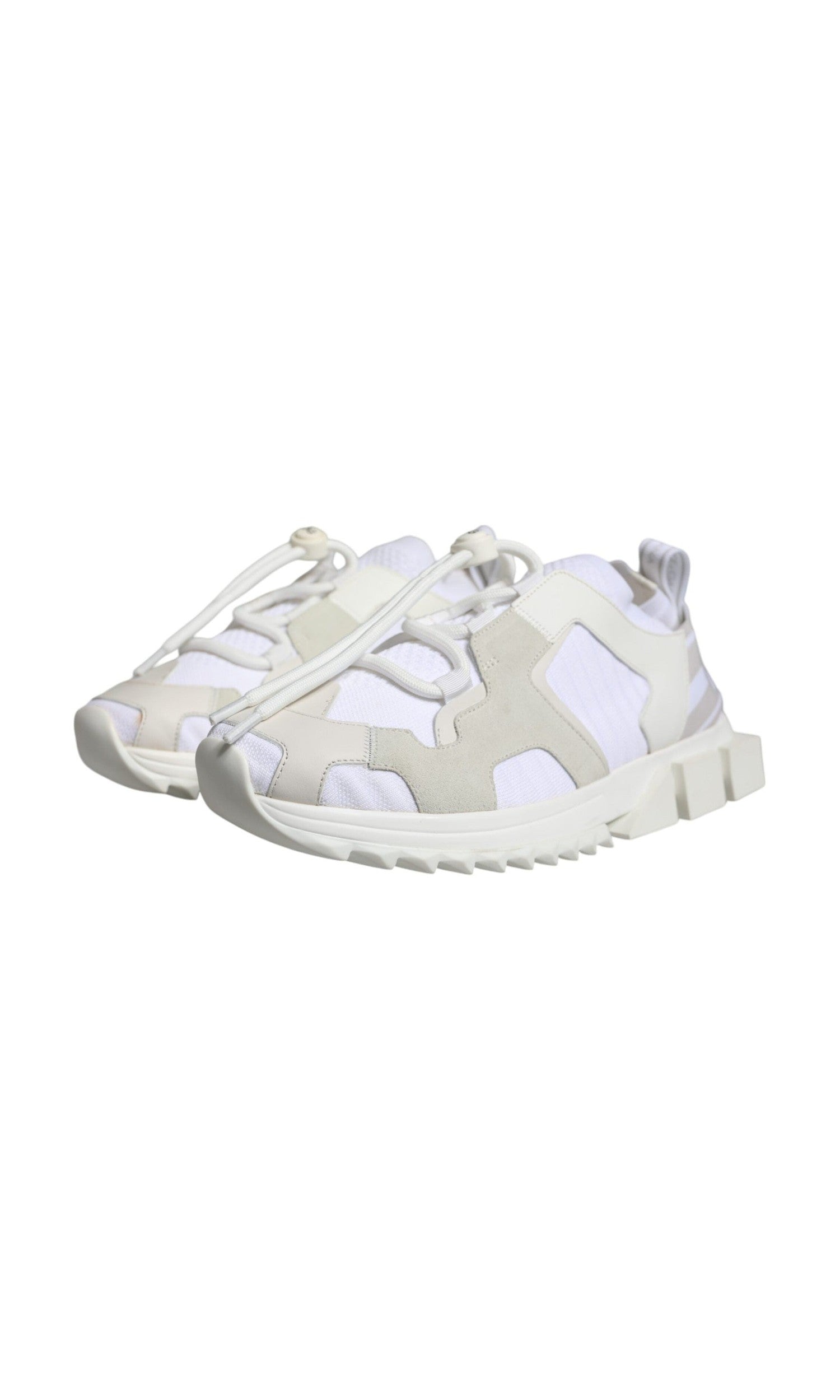 Dolce & Gabbana White Mesh Sorrento Trekking Sneakers Shoes Glam Steals