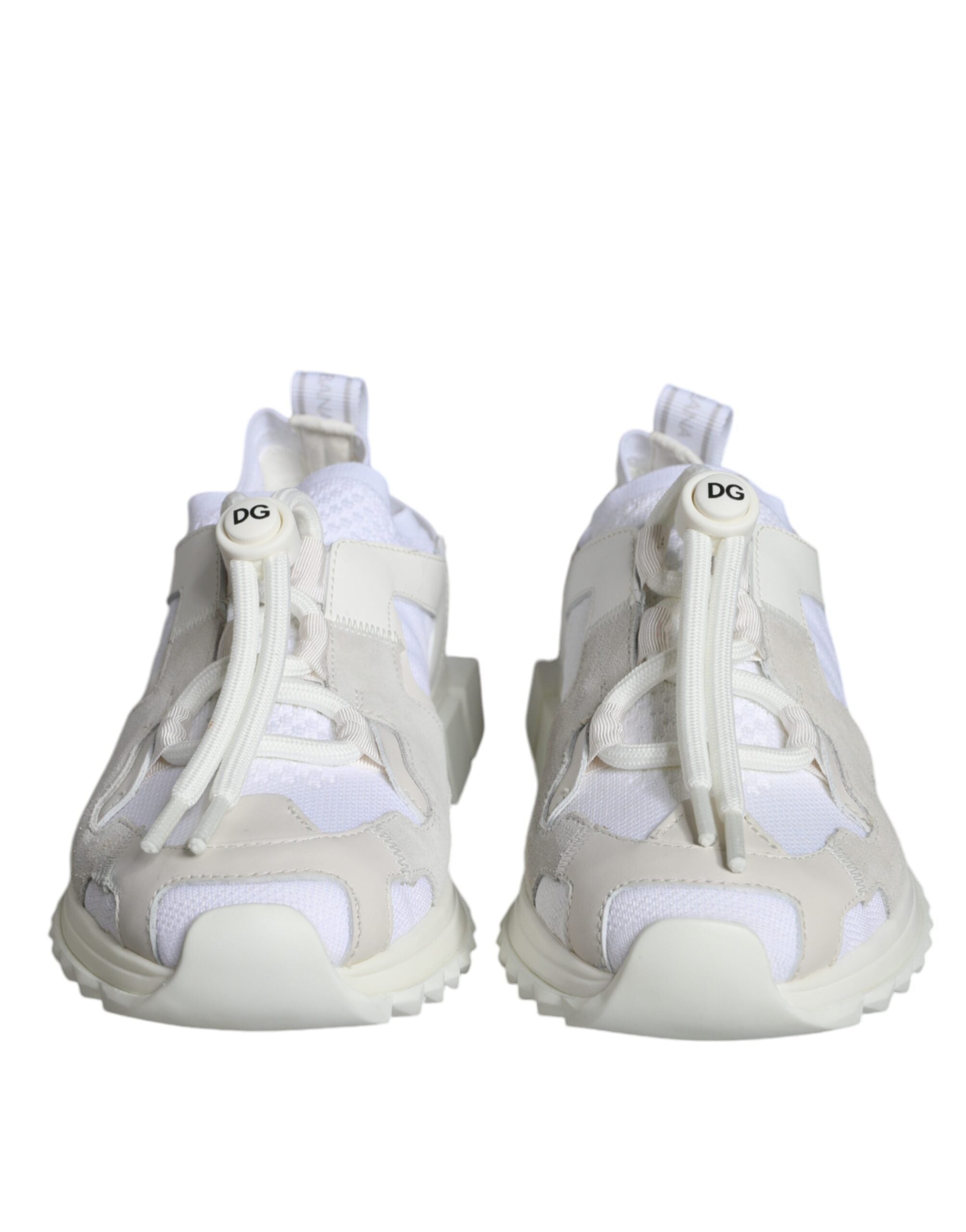 Dolce & Gabbana White Mesh Sorrento Trekking Sneakers Shoes Glam Steals