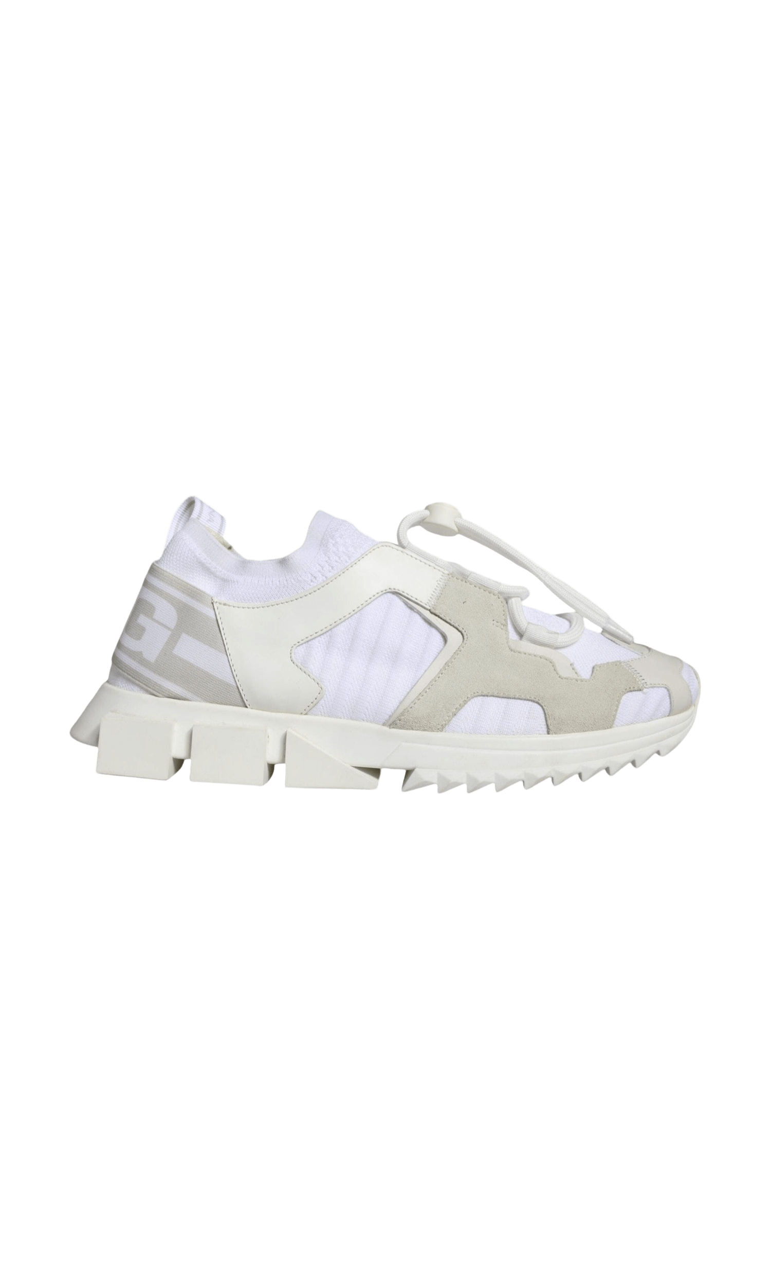 Dolce & Gabbana White Mesh Sorrento Trekking Sneakers Shoes Glam Steals