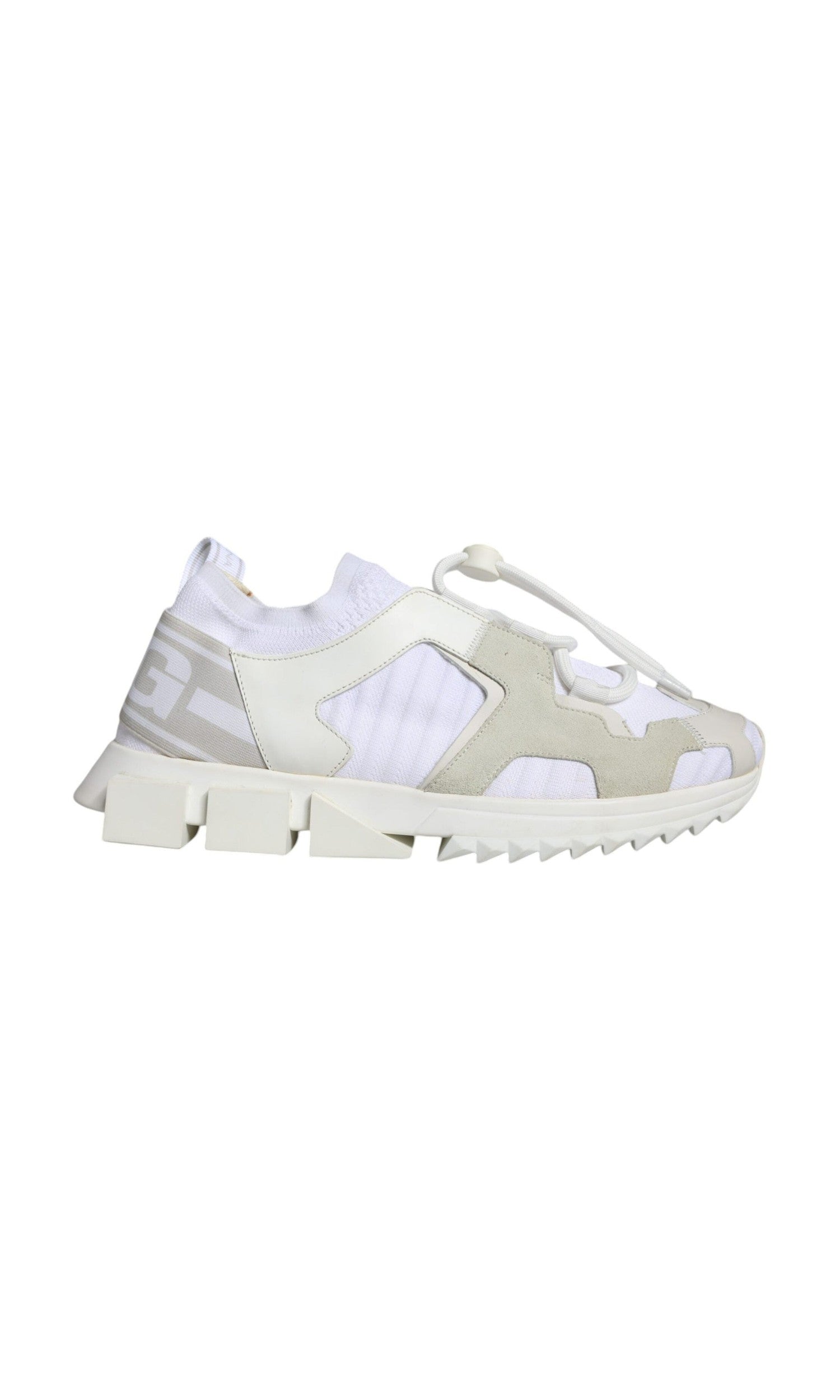 Dolce & Gabbana White Mesh Sorrento Trekking Sneakers Shoes Glam Steals