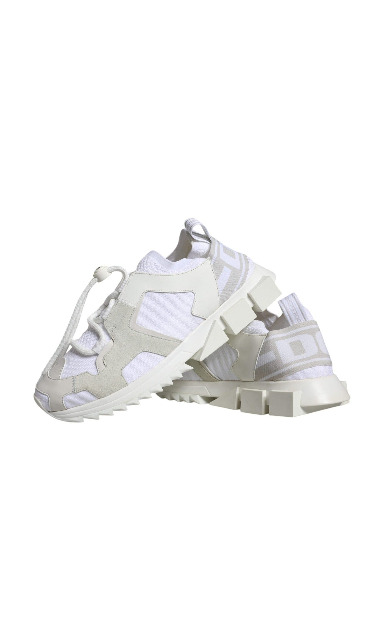 Dolce & Gabbana White Mesh Sorrento Trekking Sneakers Shoes Glam Steals