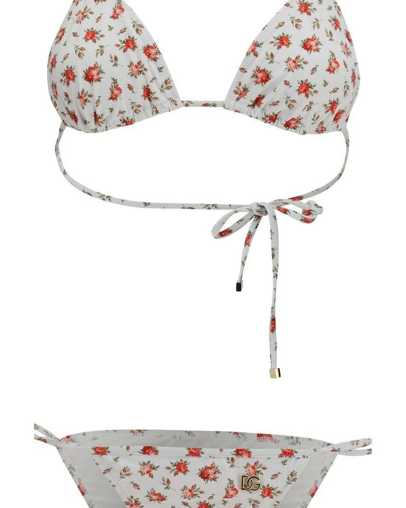 Dolce & Gabbana White Nylon Bikini Glam Steals