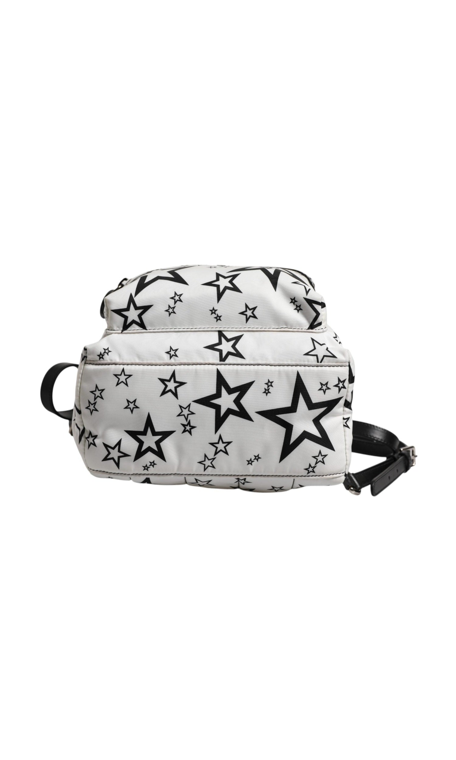 Dolce & Gabbana White Nylon Dg Stars Print Travel Backpack Bag Glam Steals