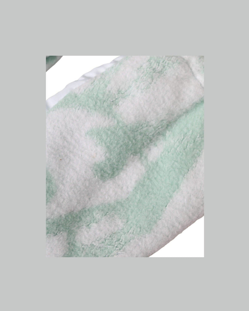 Dolce & Gabbana Nylon Fleece Wrist Length Mitten White Gloves Glam Steals