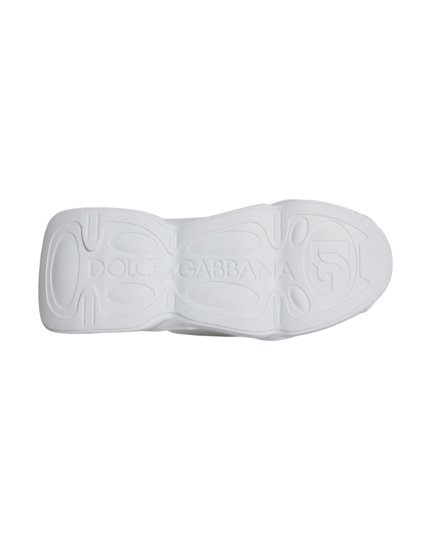 Dolce & Gabbana White Padded Fabric Low Top Sneakers Shoes Sneakers