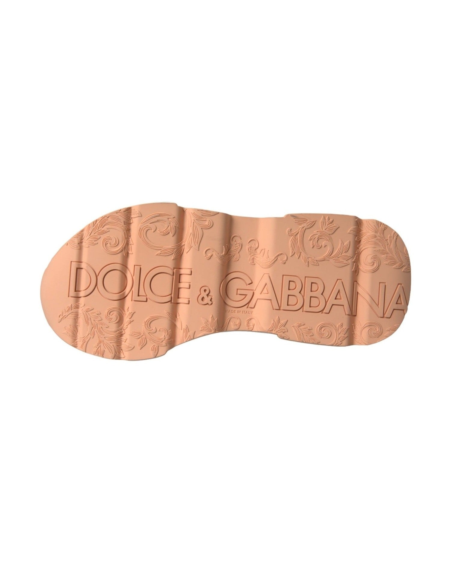 Dolce & Gabbana White Peach Daymaster Leather Sneakers Shoes Glam Steals