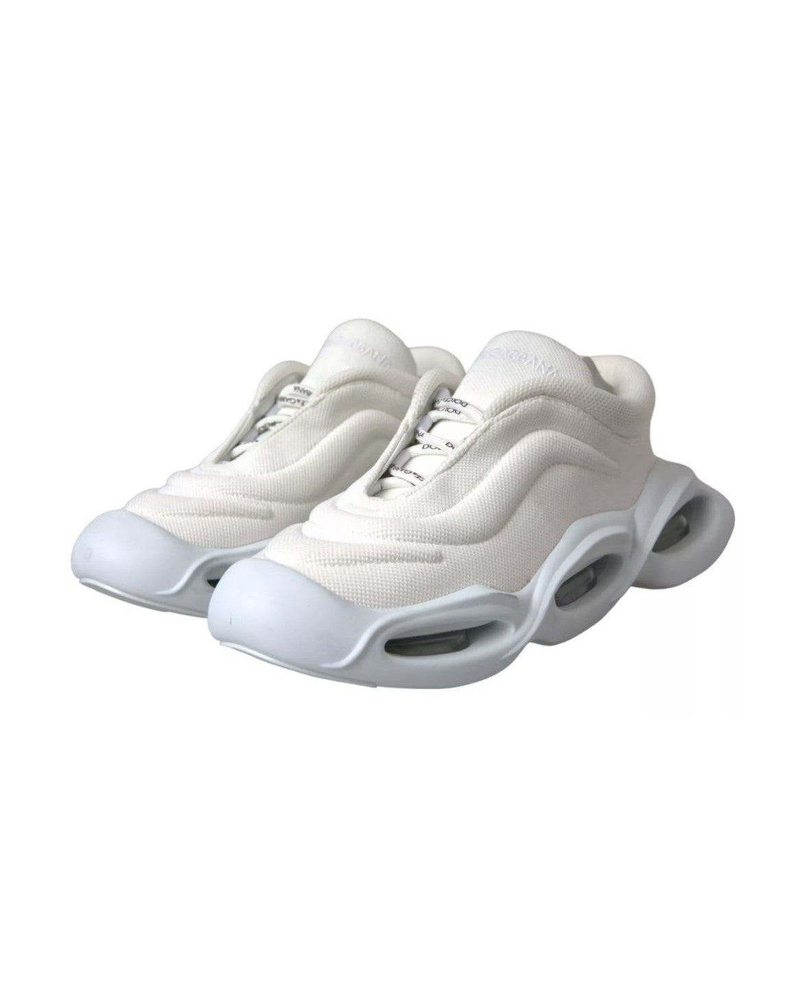 Dolce & Gabbana White Polyester Sneaker Glam Steals