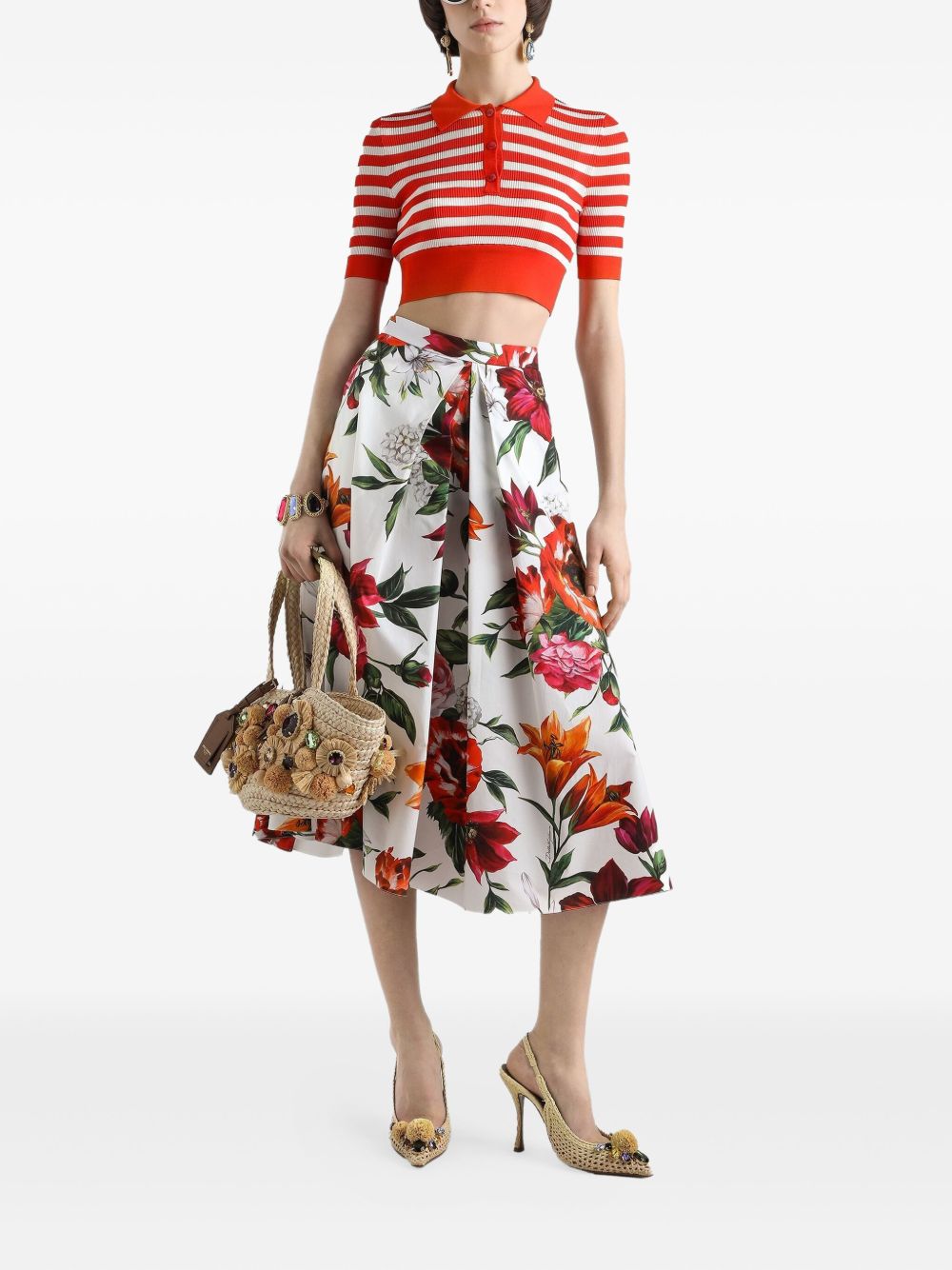 Dolce & Gabbana White Skirt Glam Steals