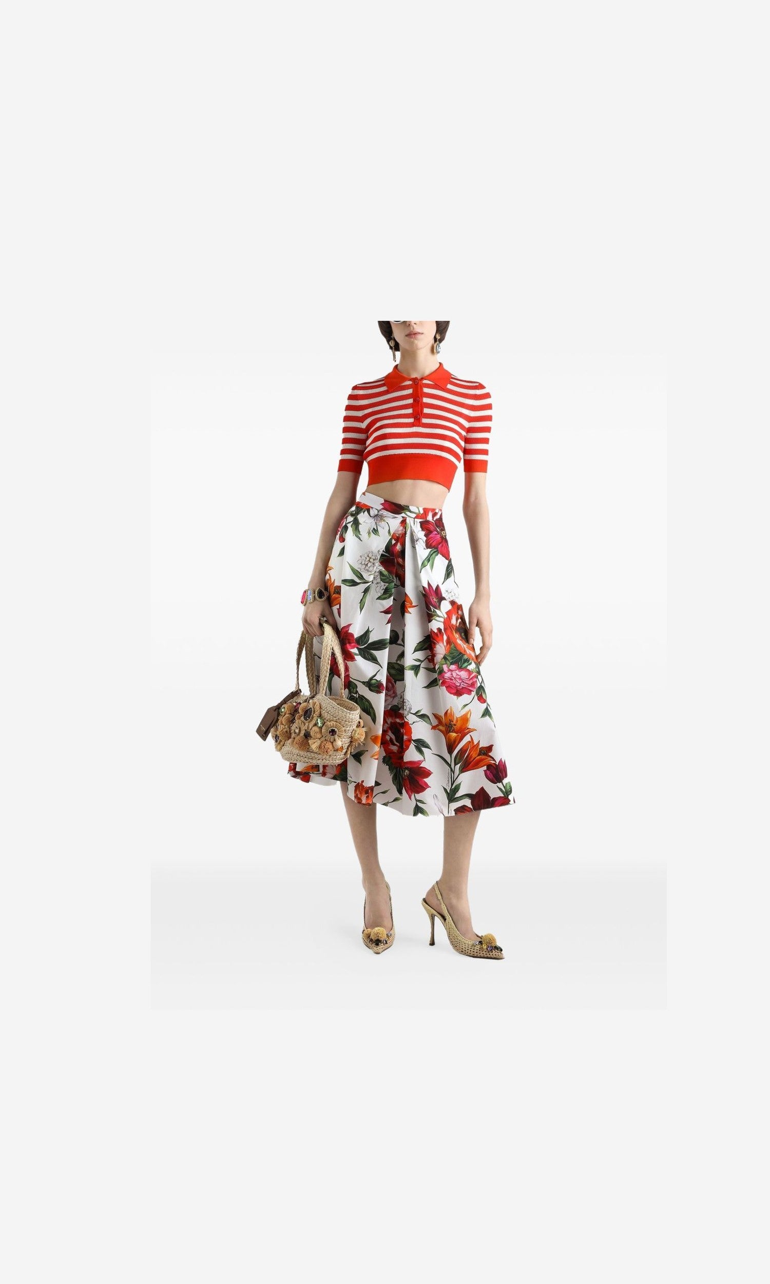 Dolce & Gabbana White Skirt Glam Steals