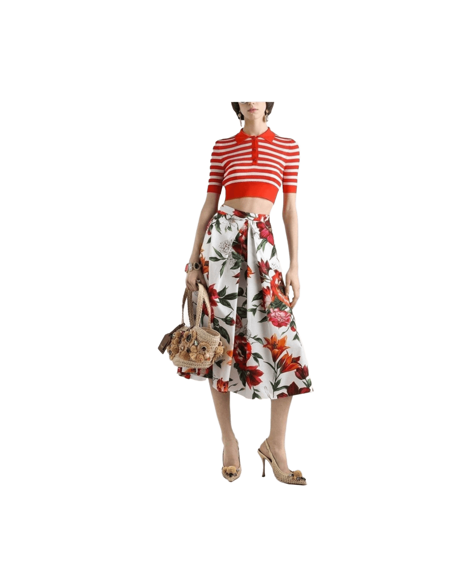 Dolce & Gabbana White Skirt Glam Steals