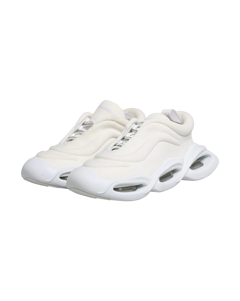 Dolce & Gabbana White Slip On Wave Low Top Sneakers Glam Steals