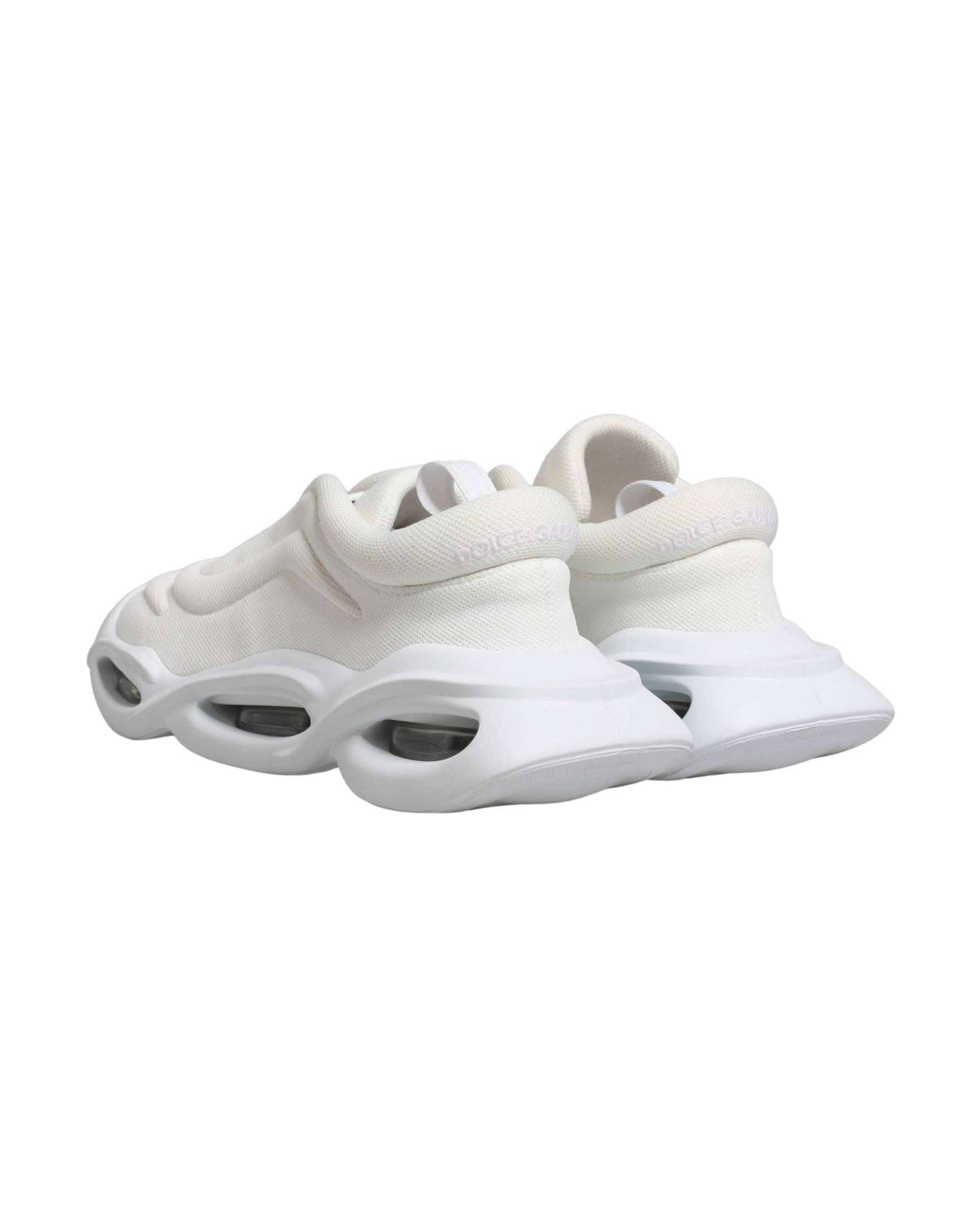 Dolce & Gabbana White Slip On Wave Low Top Sneakers Glam Steals