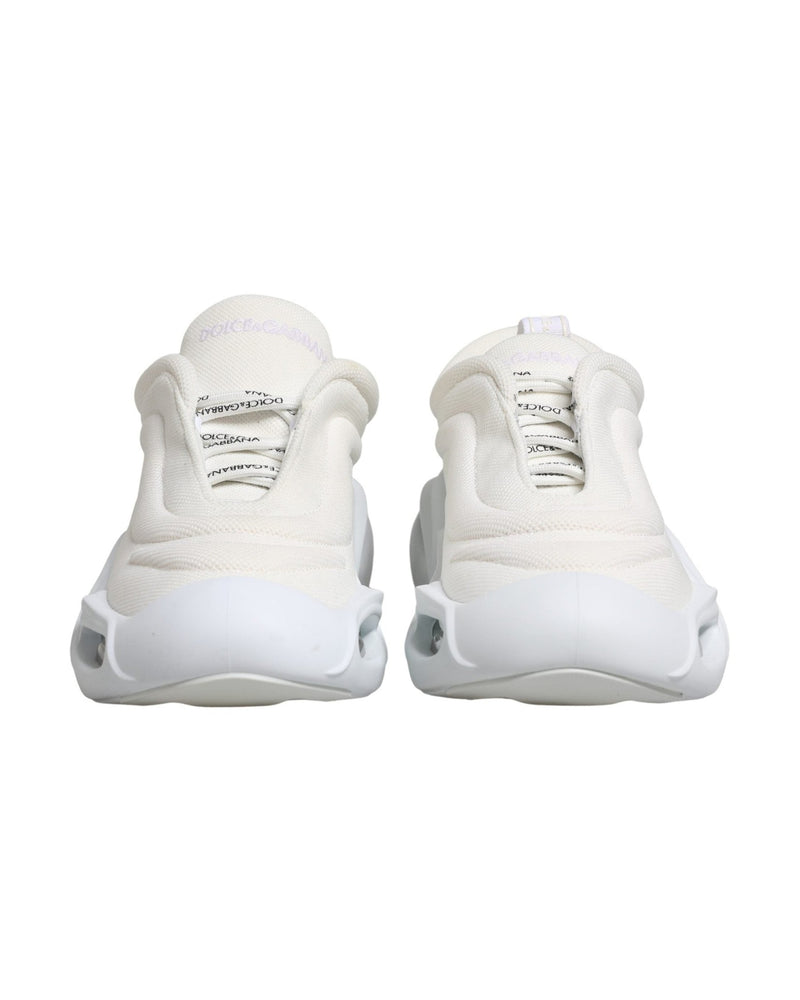 Dolce & Gabbana White Slip On Wave Low Top Sneakers Glam Steals