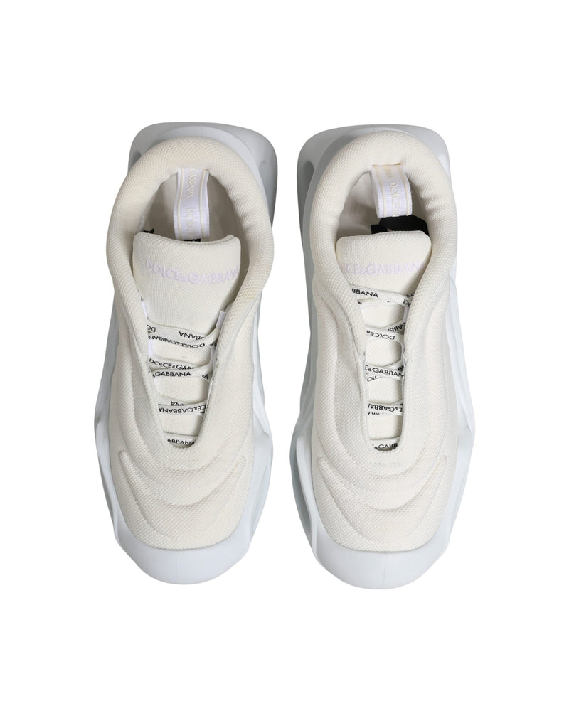 Dolce & Gabbana White Slip On Wave Low Top Sneakers Glam Steals