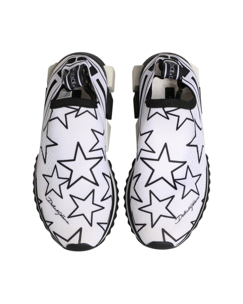 Dolce & Gabbana White Stars Sorrento Low Top Sneakers Shoes Glam Steals