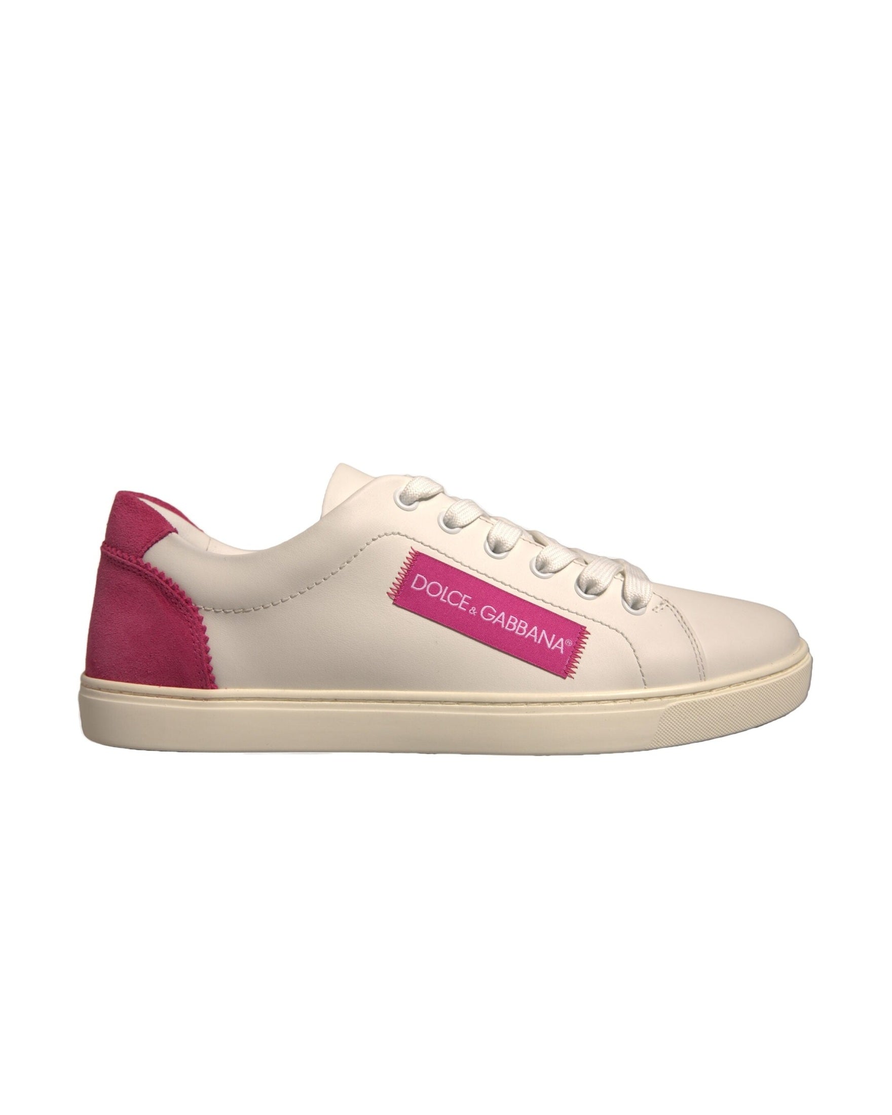 Dolce & Gabbana White Suede Leather Low Top Sneakers Shoes Glam Steals