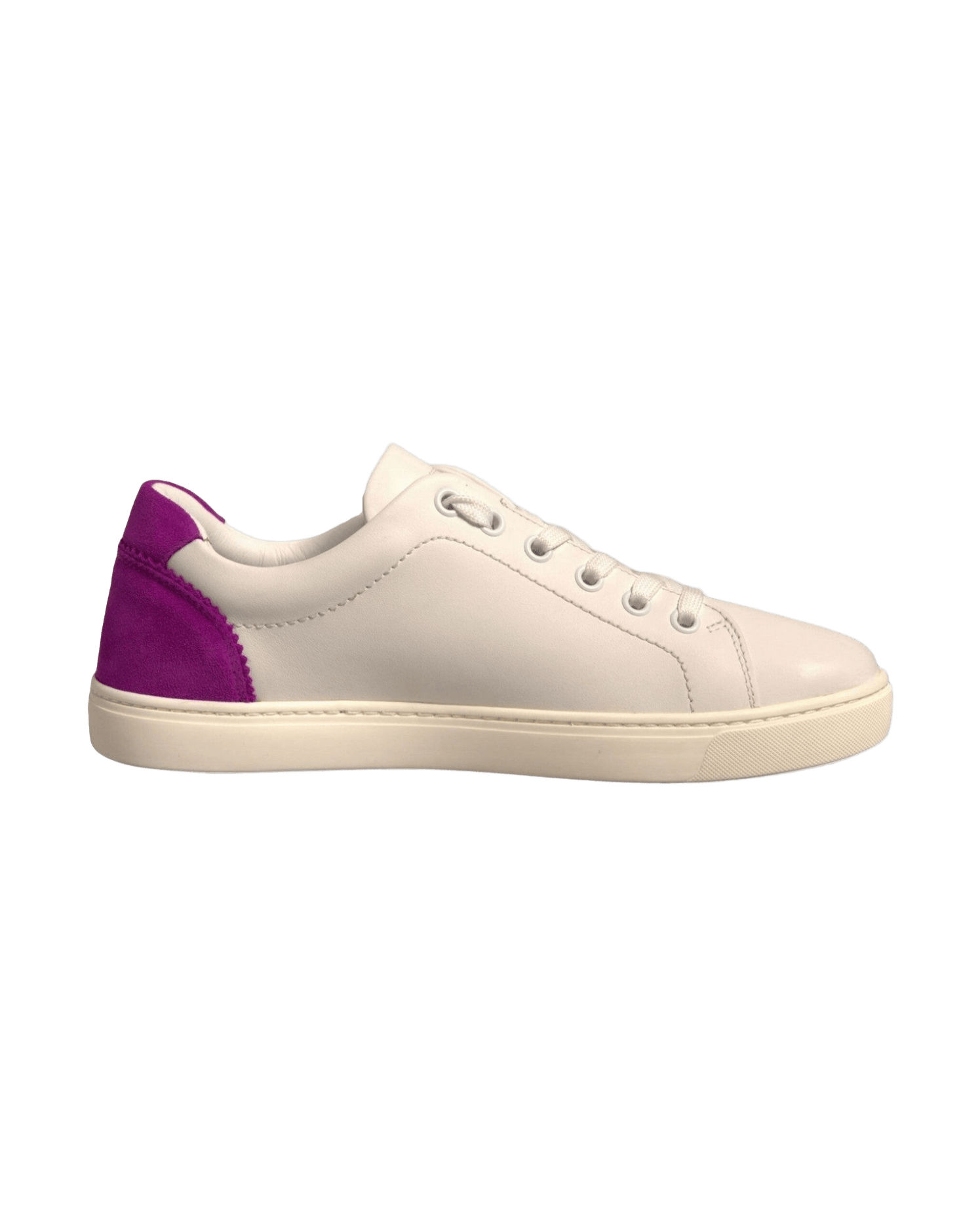 Dolce & Gabbana White Suede Leather Low Top Sneakers Shoes Glam Steals