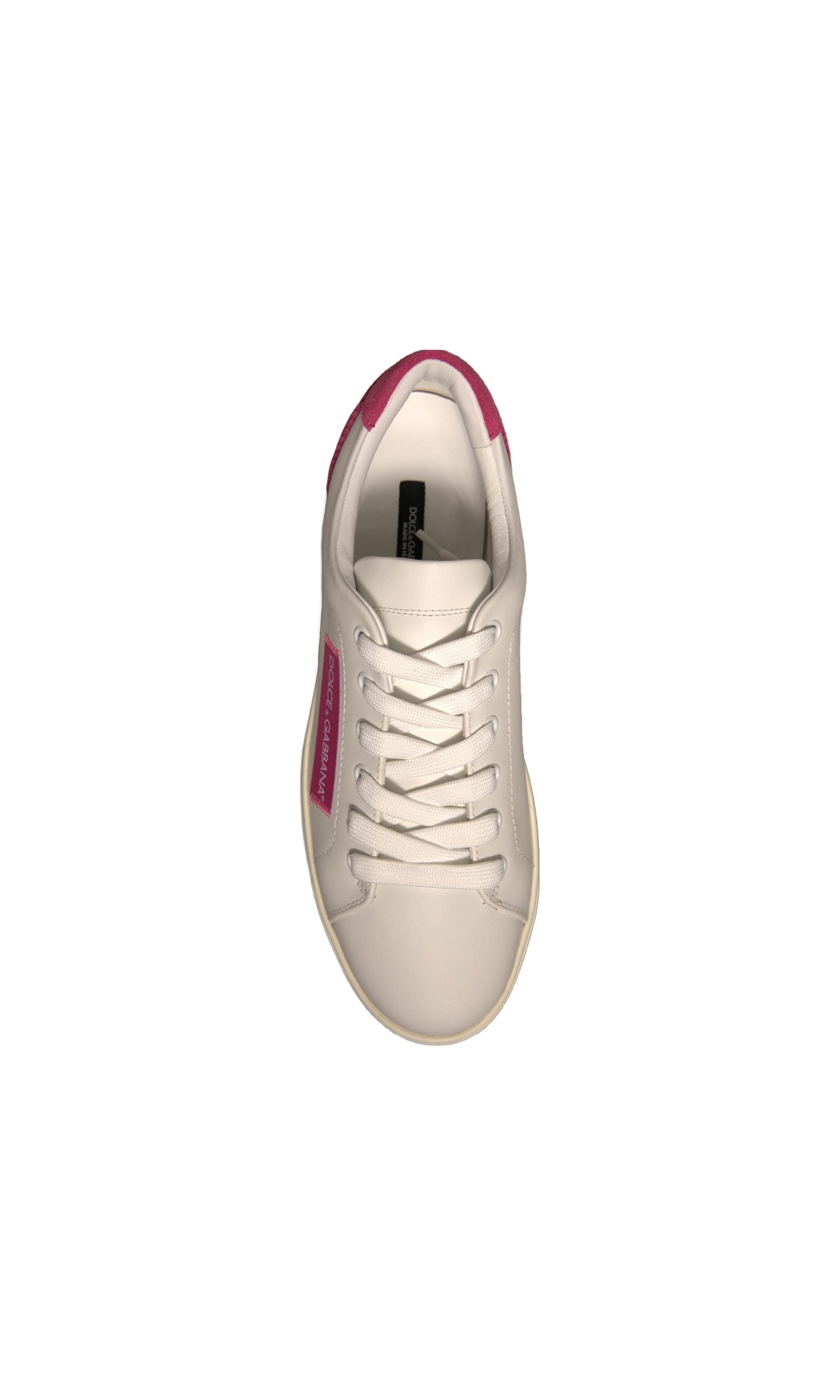 Dolce & Gabbana White Suede Leather Low Top Sneakers Shoes Glam Steals