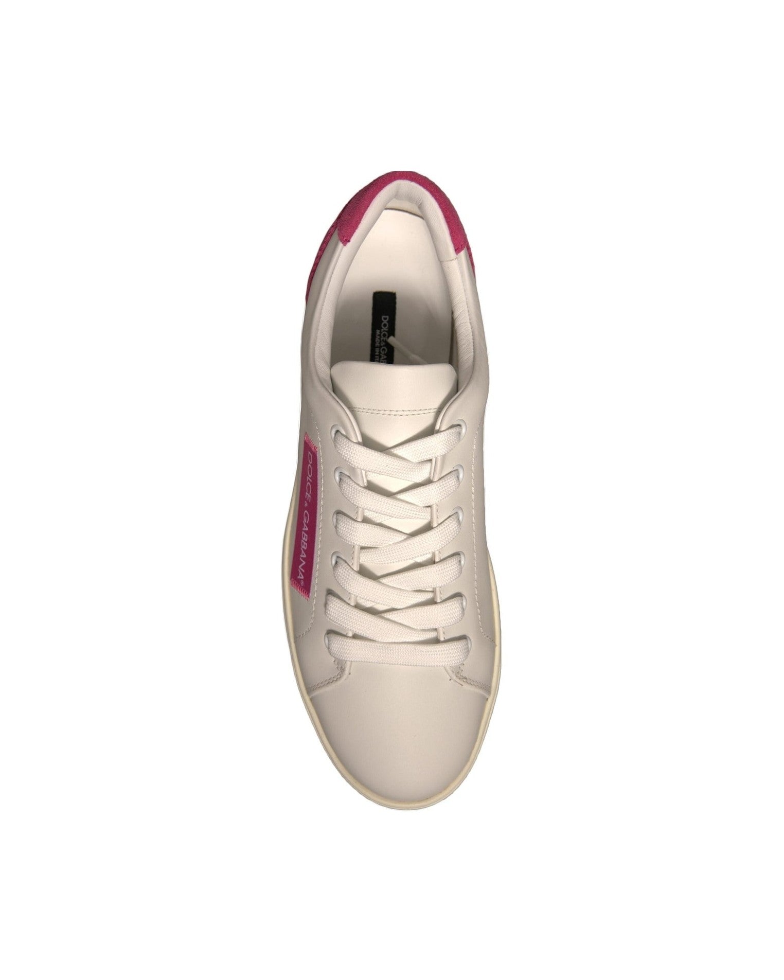 Dolce & Gabbana White Suede Leather Low Top Sneakers Shoes Glam Steals